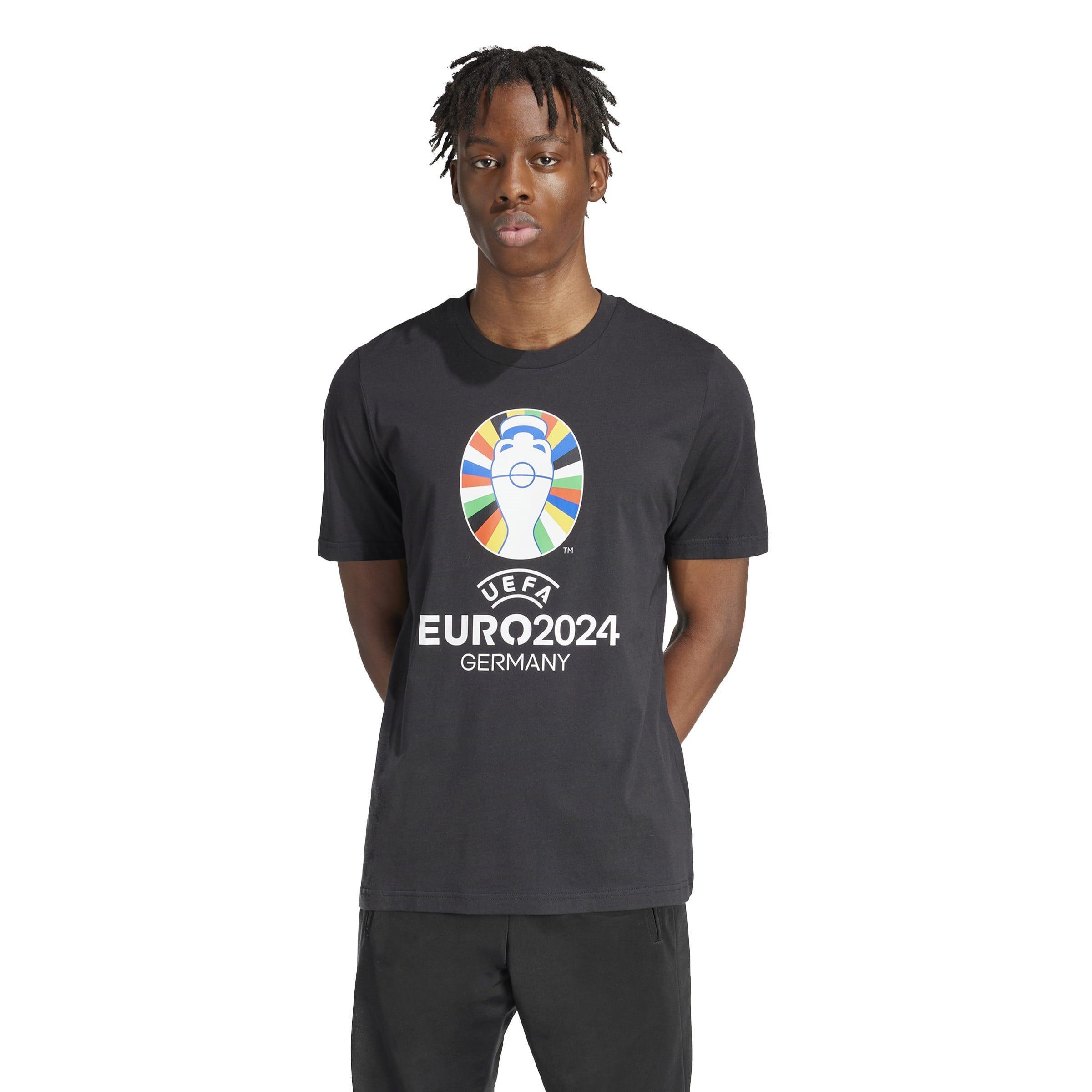 SCHWARZ - adidas - Euro 2024 Official Emblem T-Shirt Mens - 2