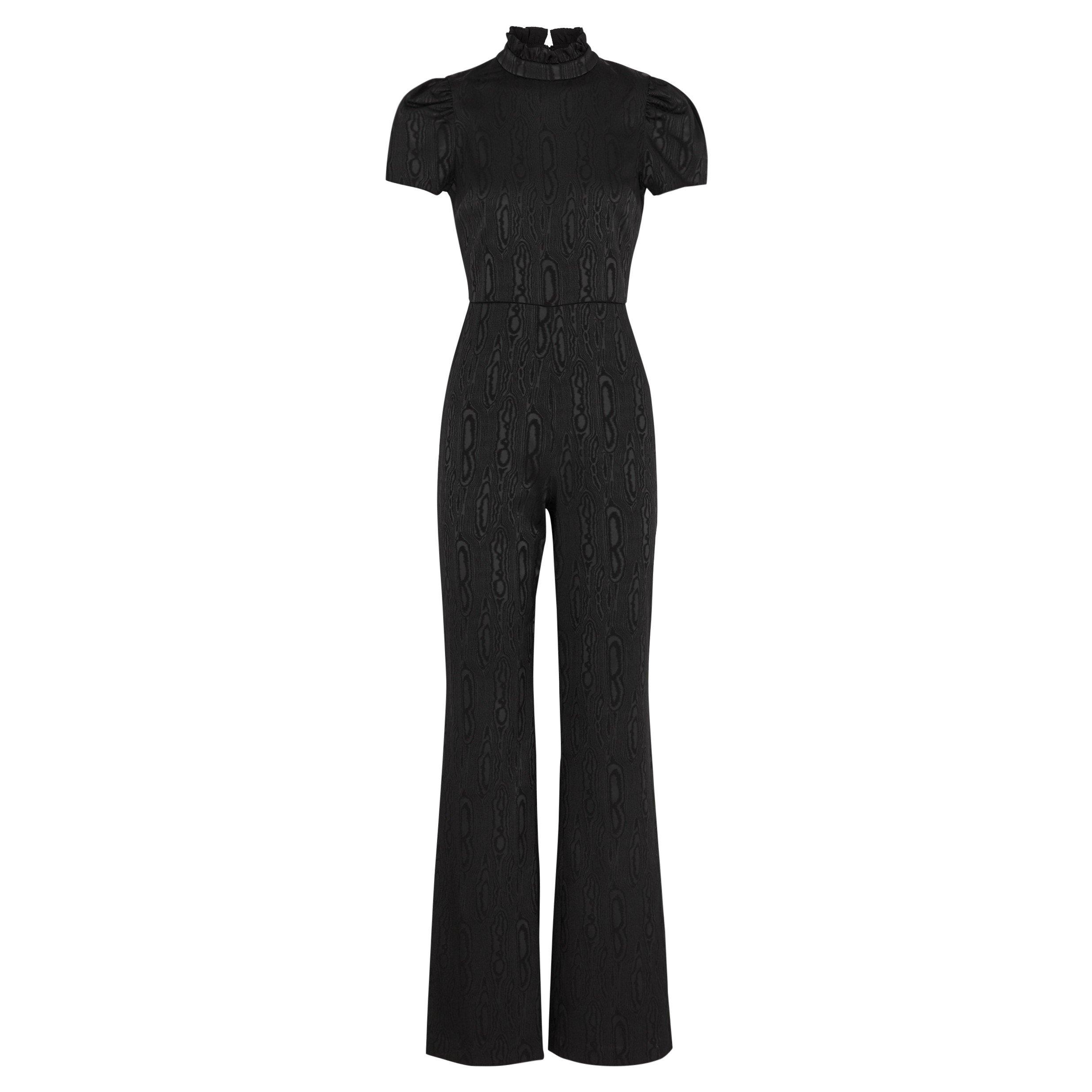 BLACK - Alice And Olivia - JS JORAH SS WIDE LEG JUMPSUIT - 1