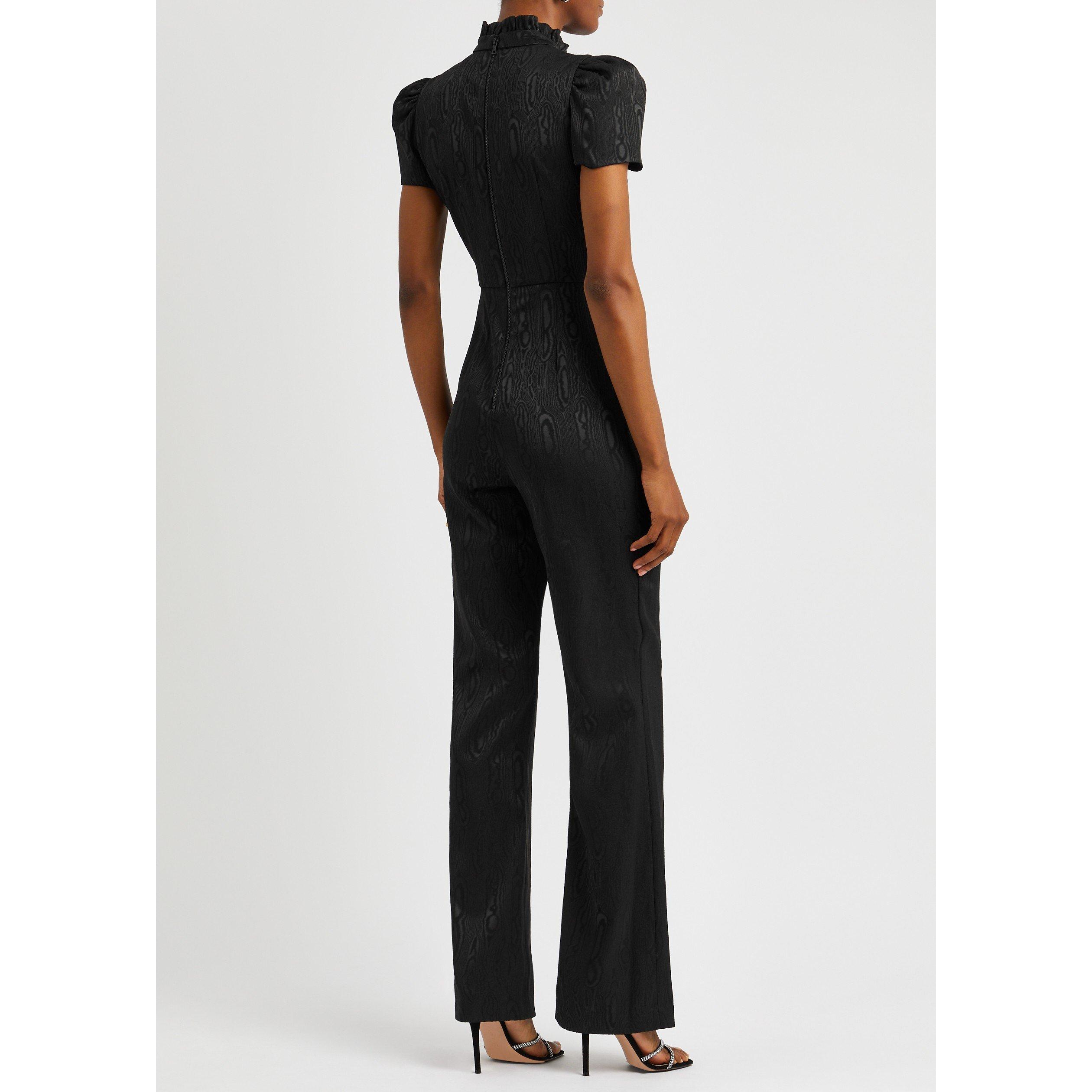 BLACK - Alice And Olivia - JS JORAH SS WIDE LEG JUMPSUIT - 3