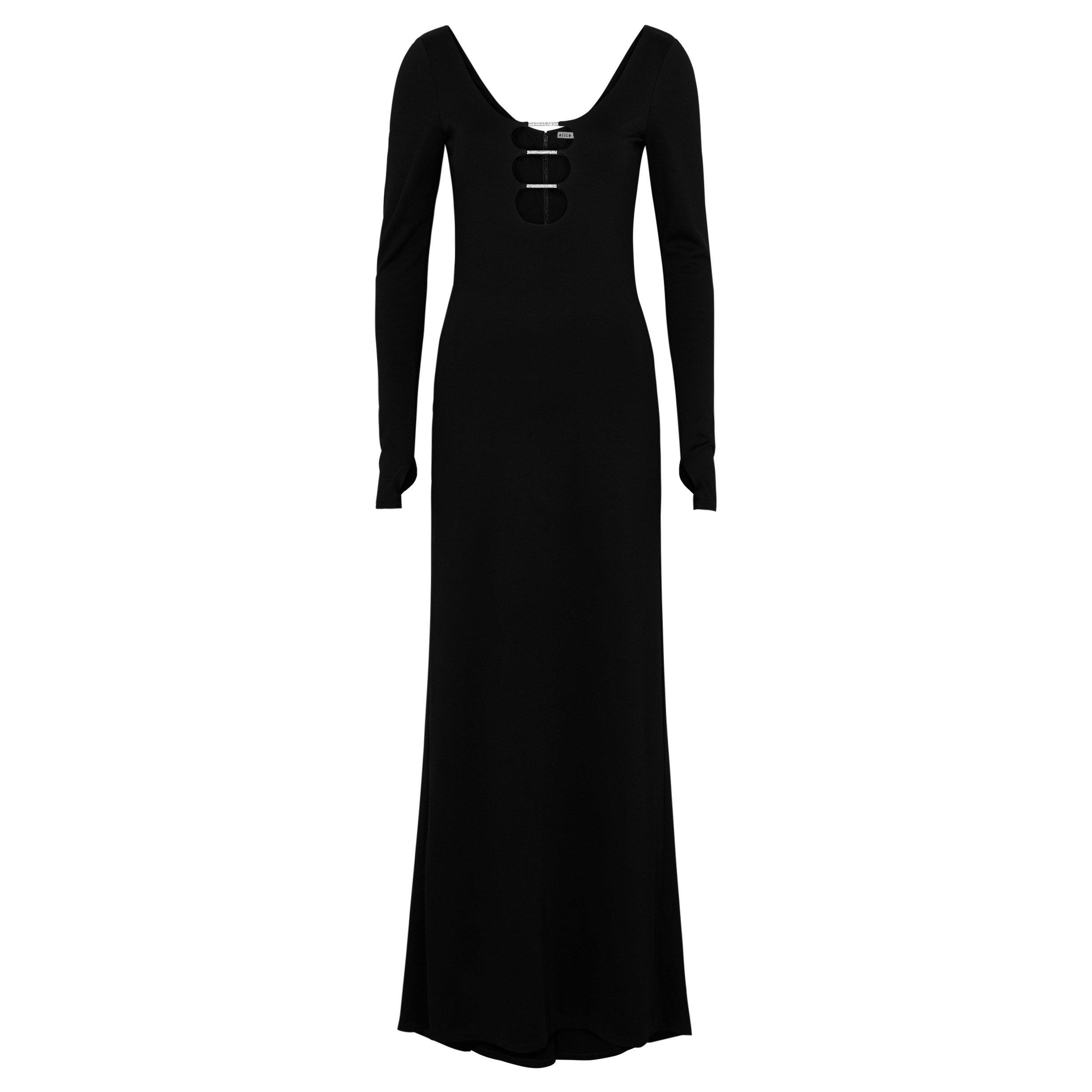 BLACK - Alice And Olivia - LD KALENA CUTOUT MAXI DRESS - 1