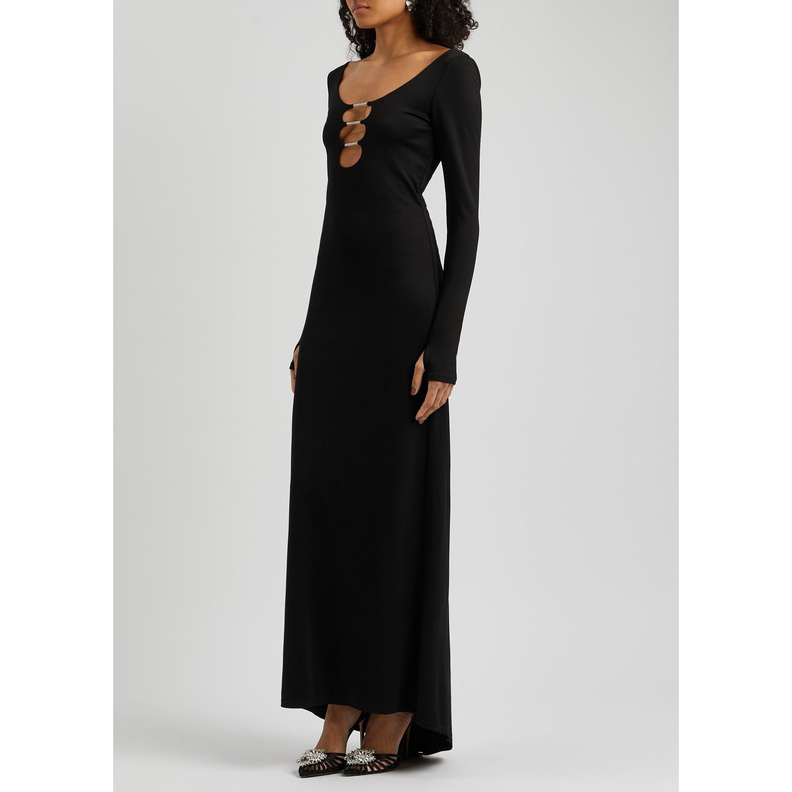 BLACK - Alice And Olivia - LD KALENA CUTOUT MAXI DRESS - 2