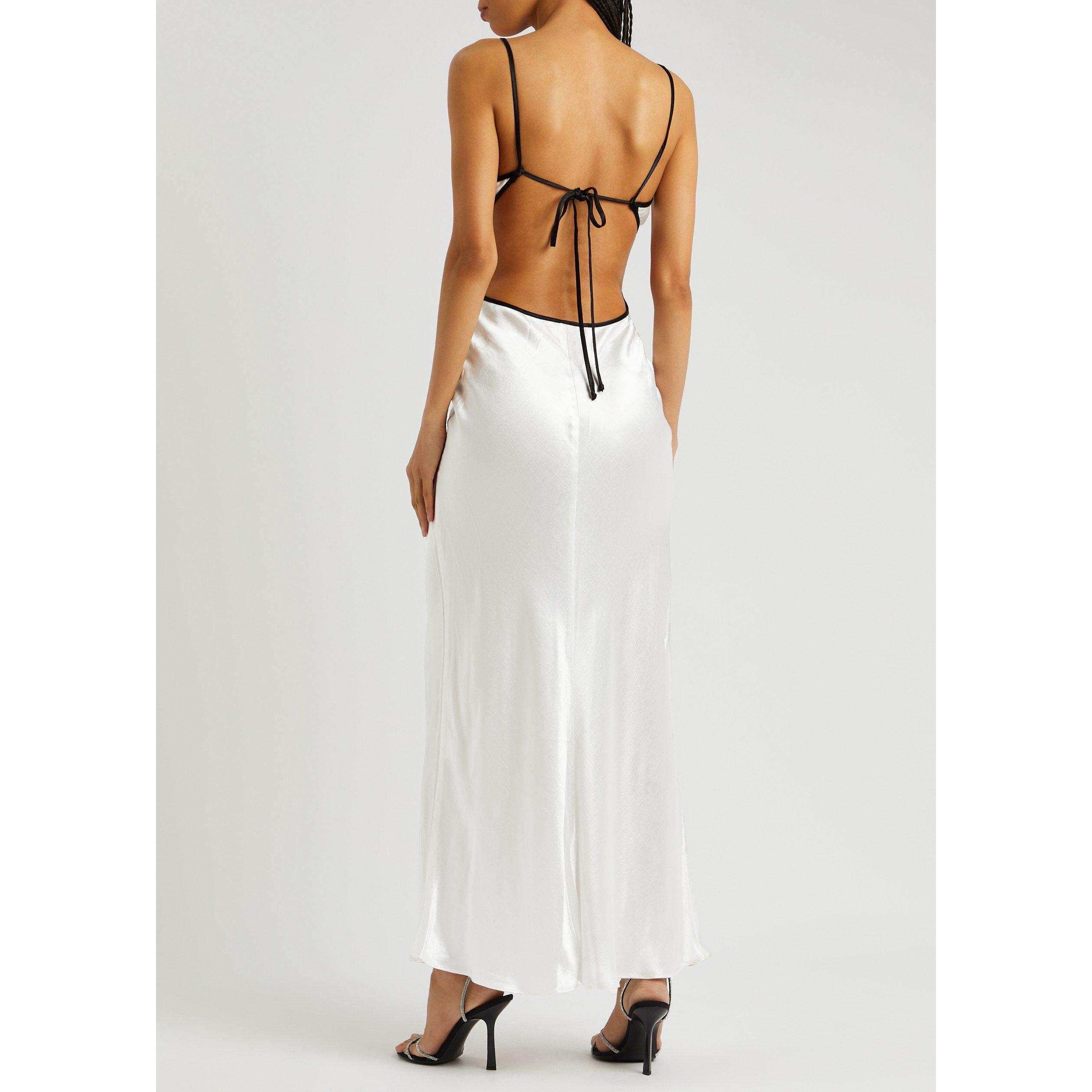 WHITE AND OTHER - Bec and Bridge - Women's Cedar City Satin Maxi Dress - 3