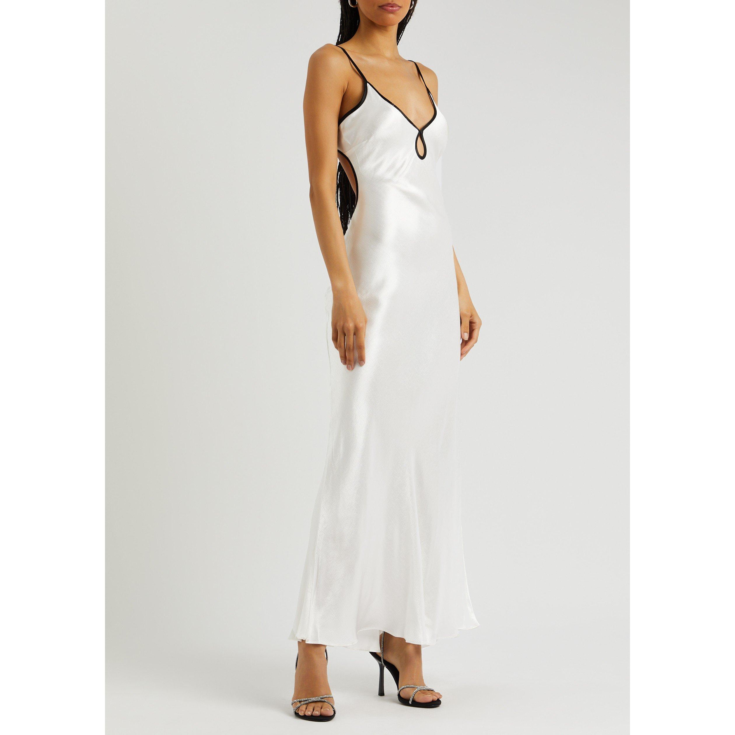 WHITE AND OTHER - Bec and Bridge - Women's Cedar City Satin Maxi Dress - 5