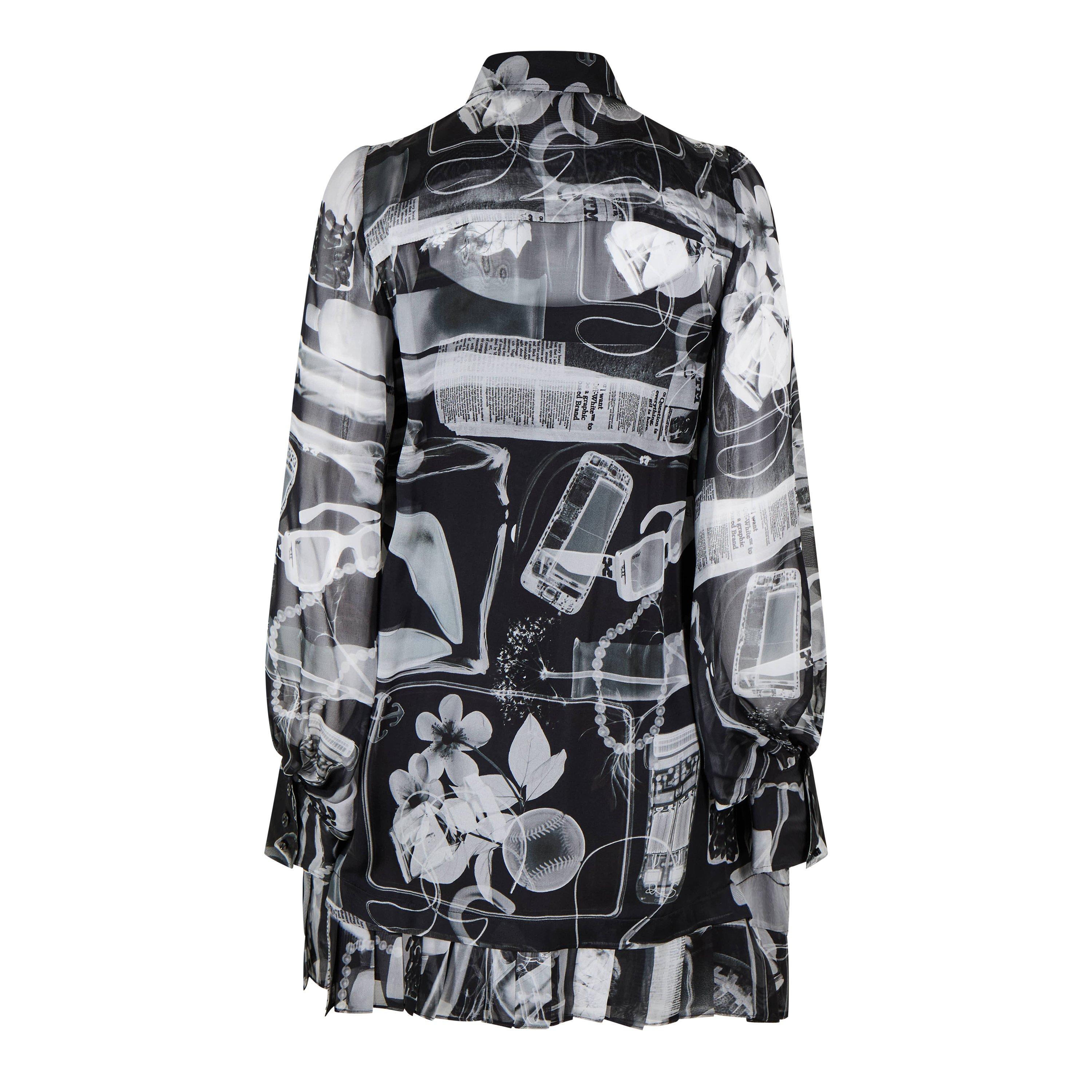 Black Wht - Off White - Women's Mini Dress - 2