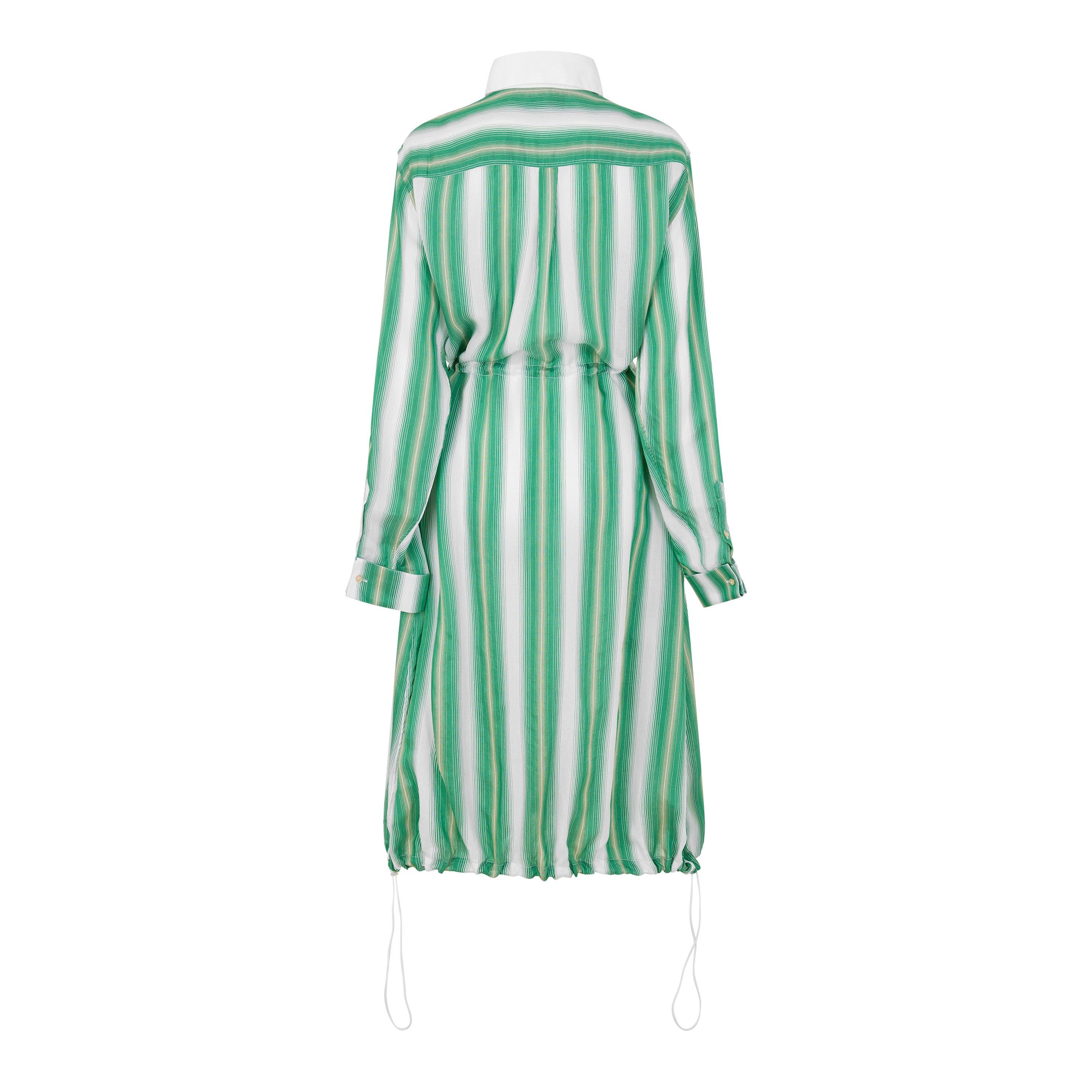 GREEN AND OTHER - Grace Wales Bonner - BALANCE SHIRT STRPD MIDI - 2