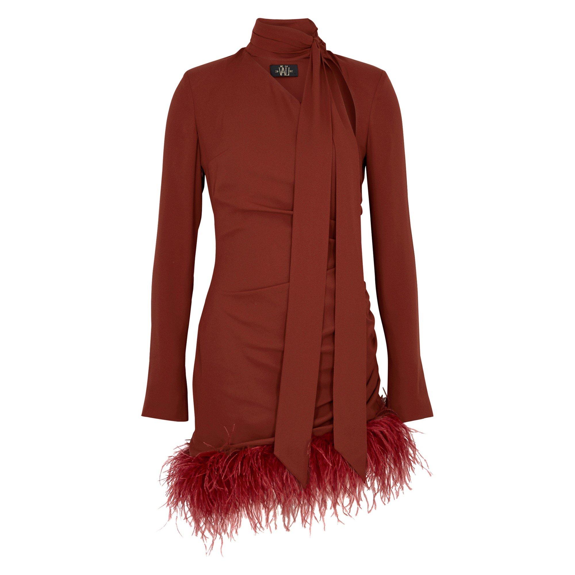 BURGUNDY - De La Vali - SD AVENUE MINI DRESS - 1
