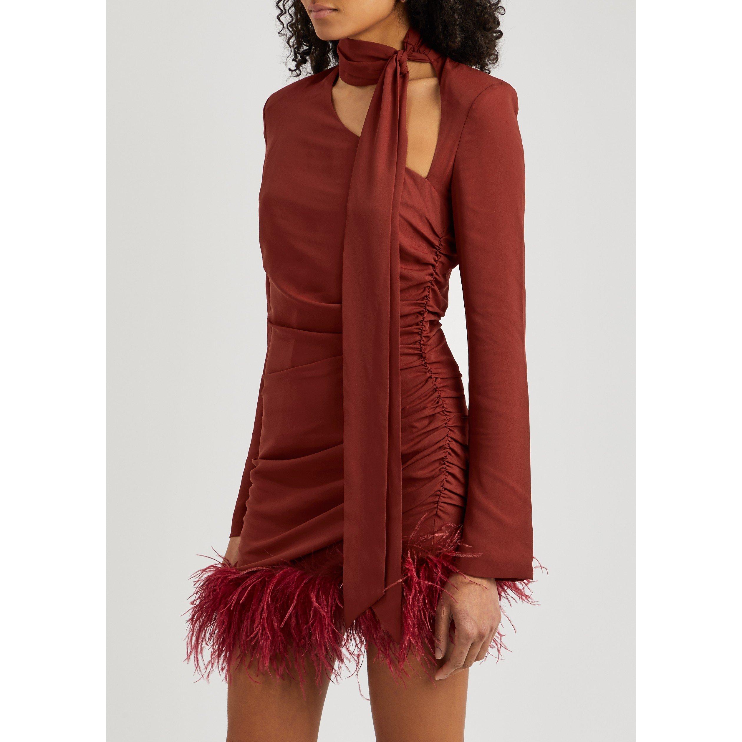 BURGUNDY - De La Vali - SD AVENUE MINI DRESS - 2