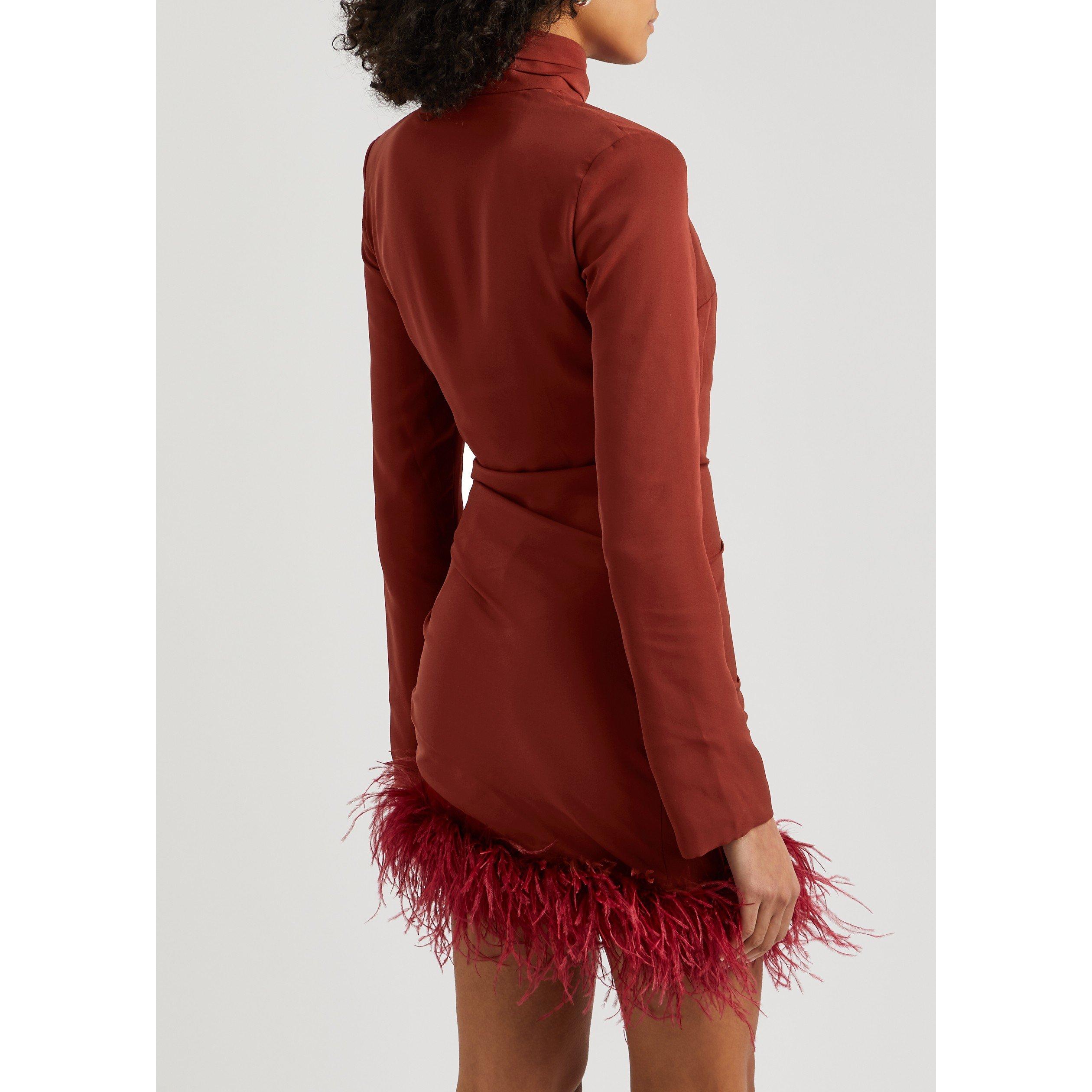 BURGUNDY - De La Vali - SD AVENUE MINI DRESS - 3
