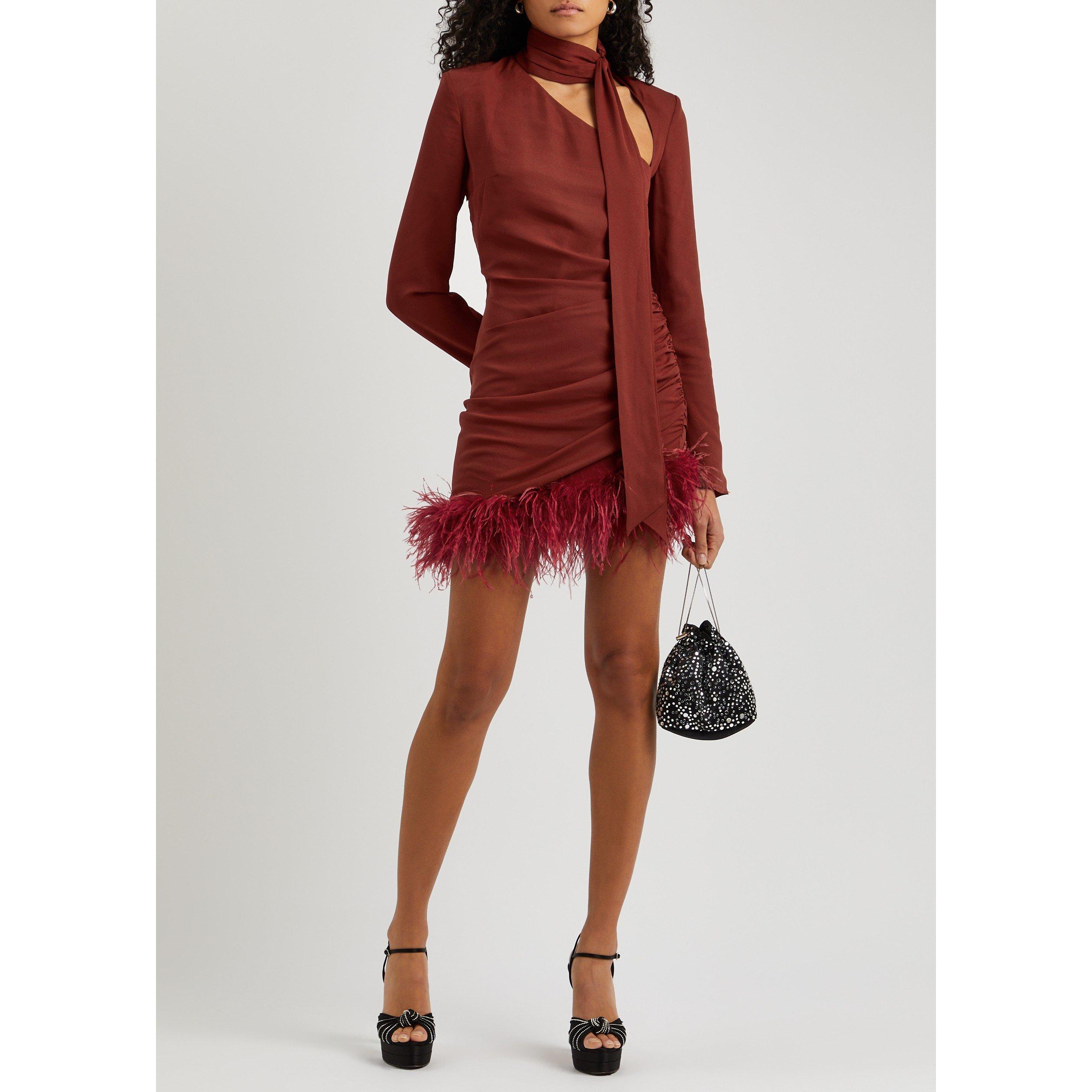 BURGUNDY - De La Vali - SD AVENUE MINI DRESS - 5