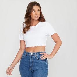 Be You You Crop Rib Tee