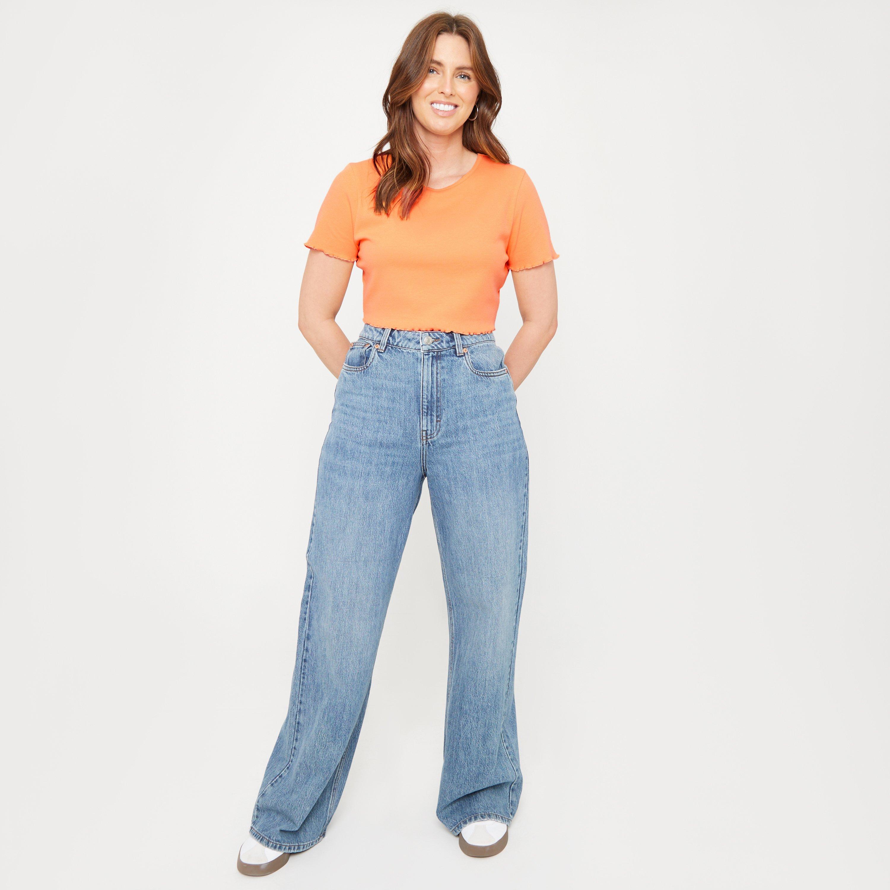 Tangerine - Be You - Women's Cropped Rib T-Shirt - 3