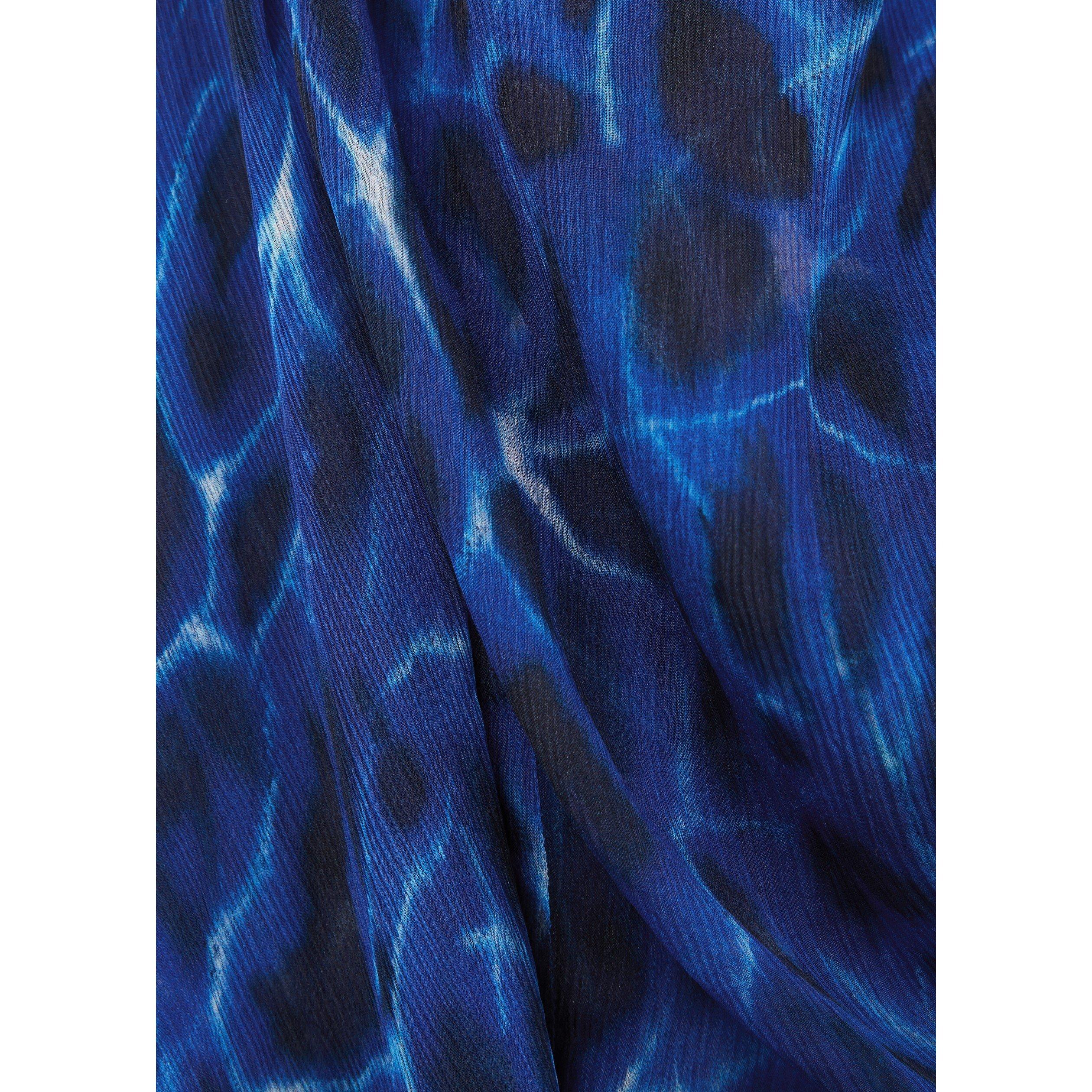 BLUE - KNWLS - SD ASYMMETRICAL CRINKLE PRINTE - 4