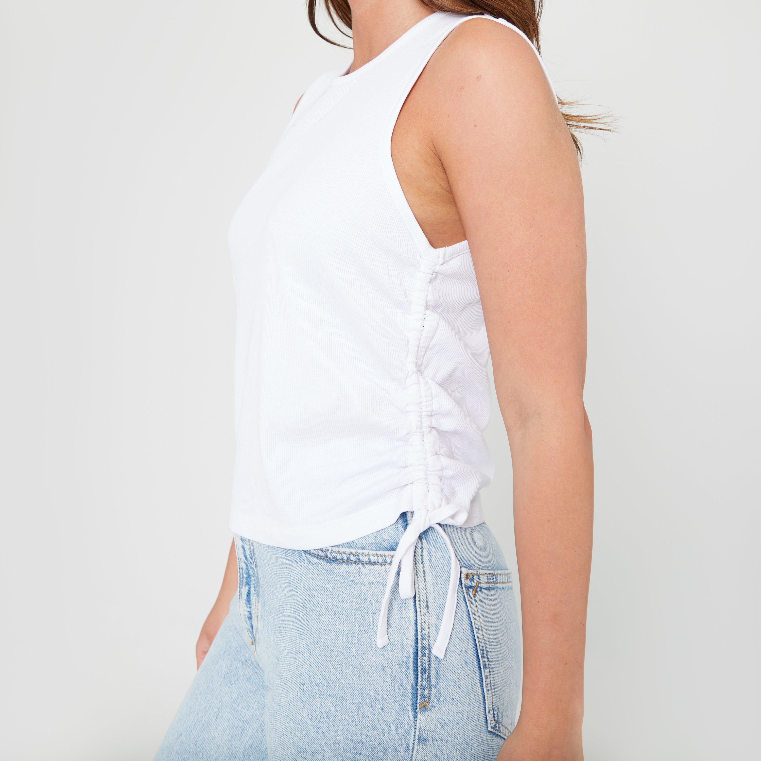 Bianco - Be You - Ruched Side Vest Womens - 2