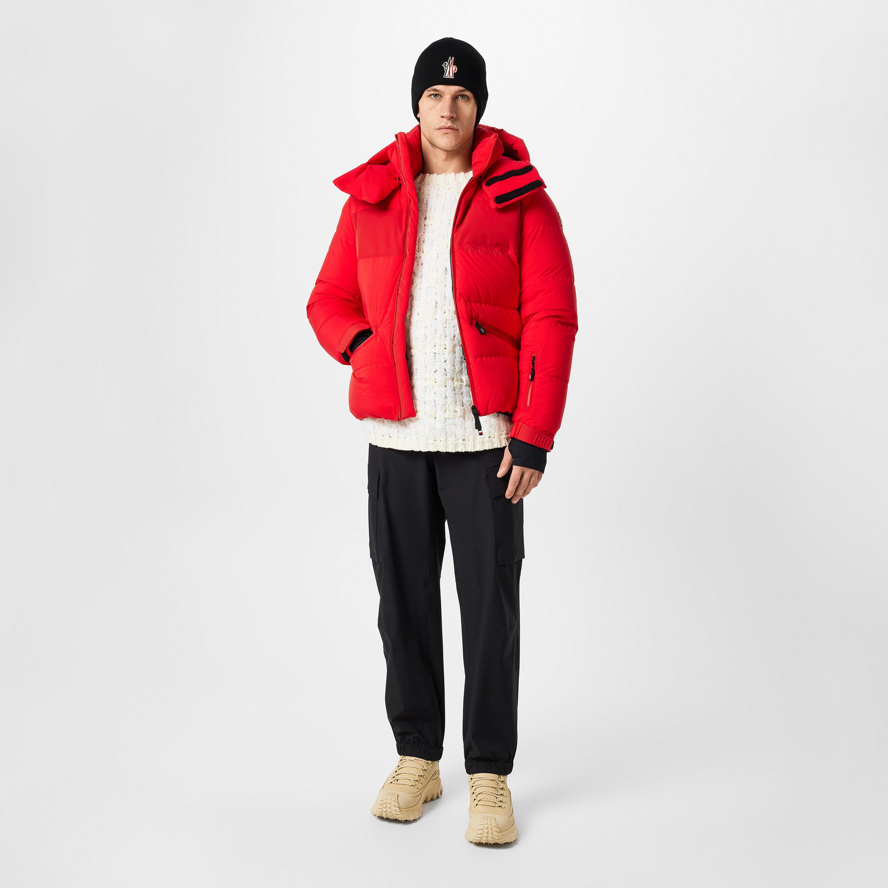 Red 455 - Moncler Grenoble - Men's Toss Down Detachable Hood Down Short Puffer Jacket - 6