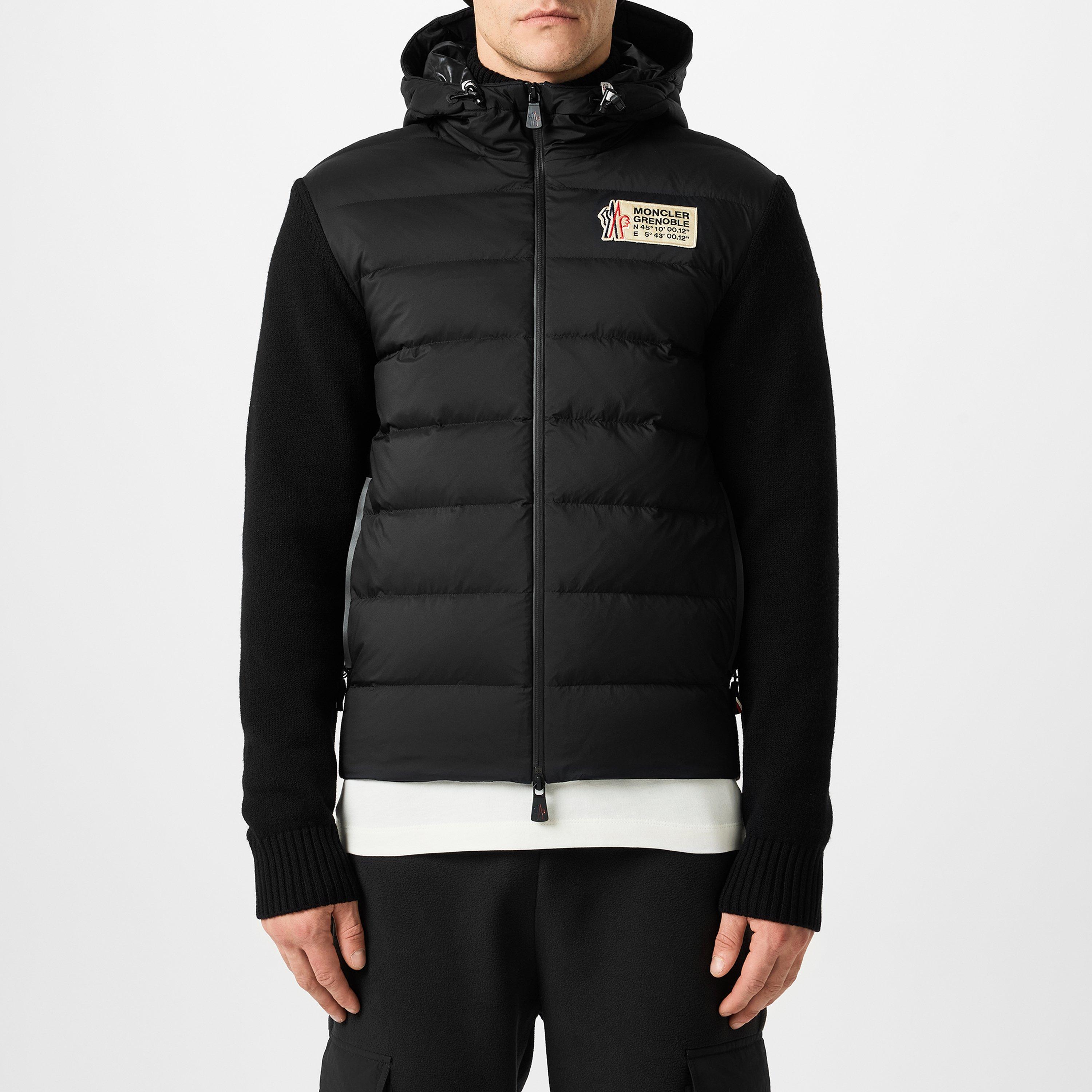 Moncler Grenoble Hybrid Zip-Up Padded Jacket