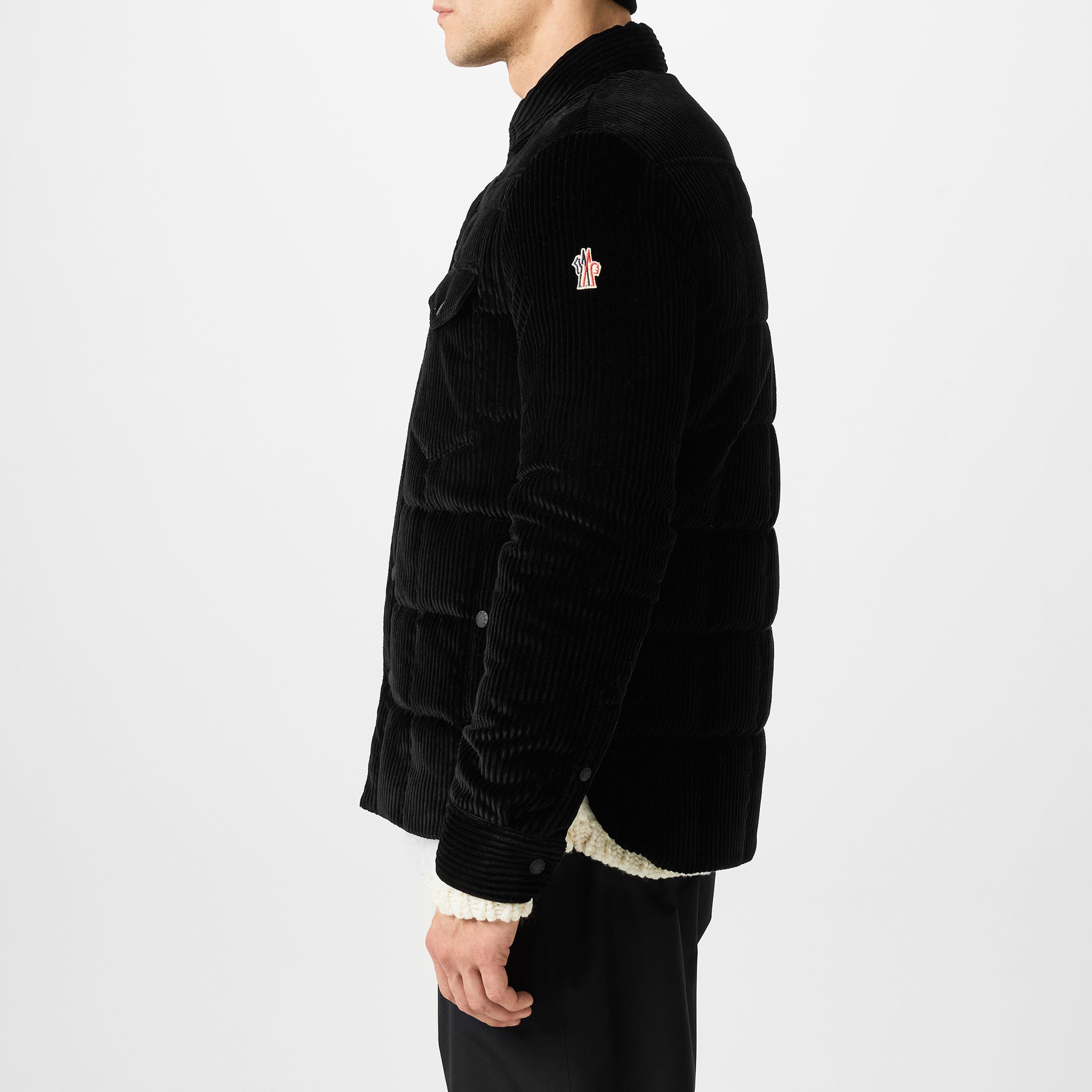 Black 999 - Moncler Grenoble - Men's Gelt Corduroy Down Long Sleeve Hybrid Jacket - 2