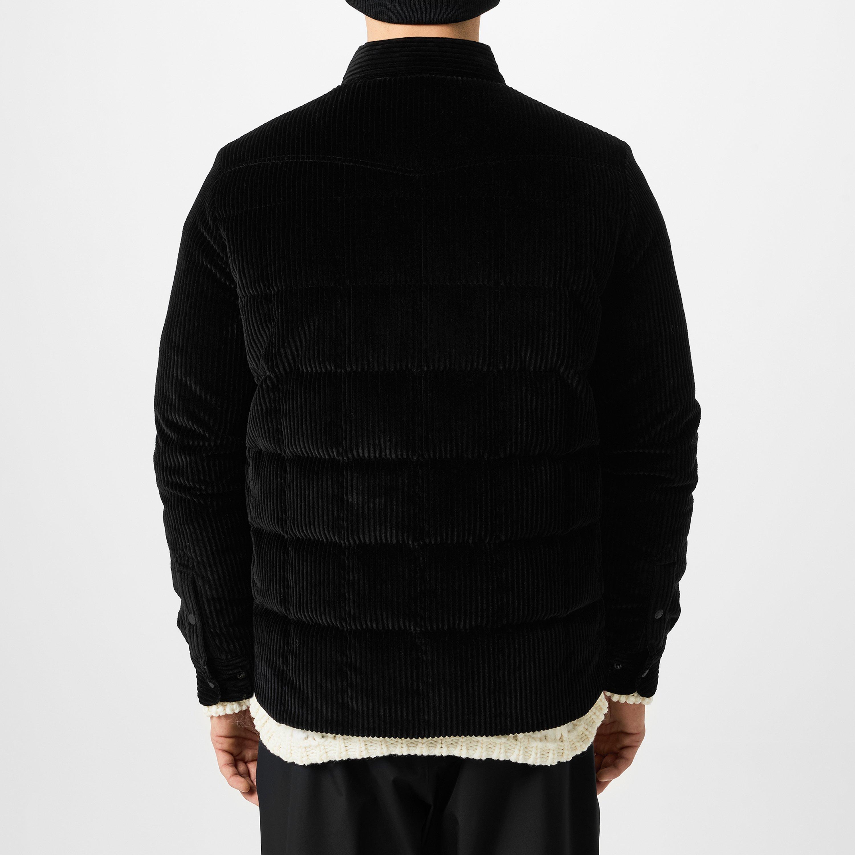 Black 999 - Moncler Grenoble - Men's Gelt Corduroy Down Long Sleeve Hybrid Jacket - 3