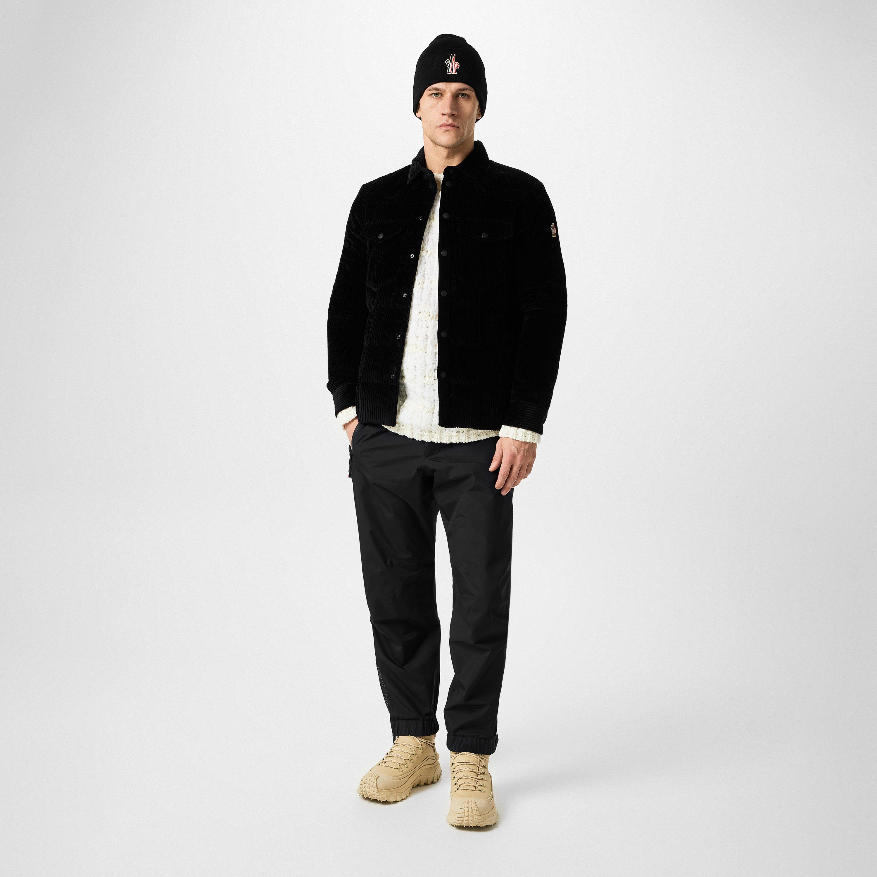 Black 999 - Moncler Grenoble - Men's Gelt Corduroy Down Long Sleeve Hybrid Jacket - 4