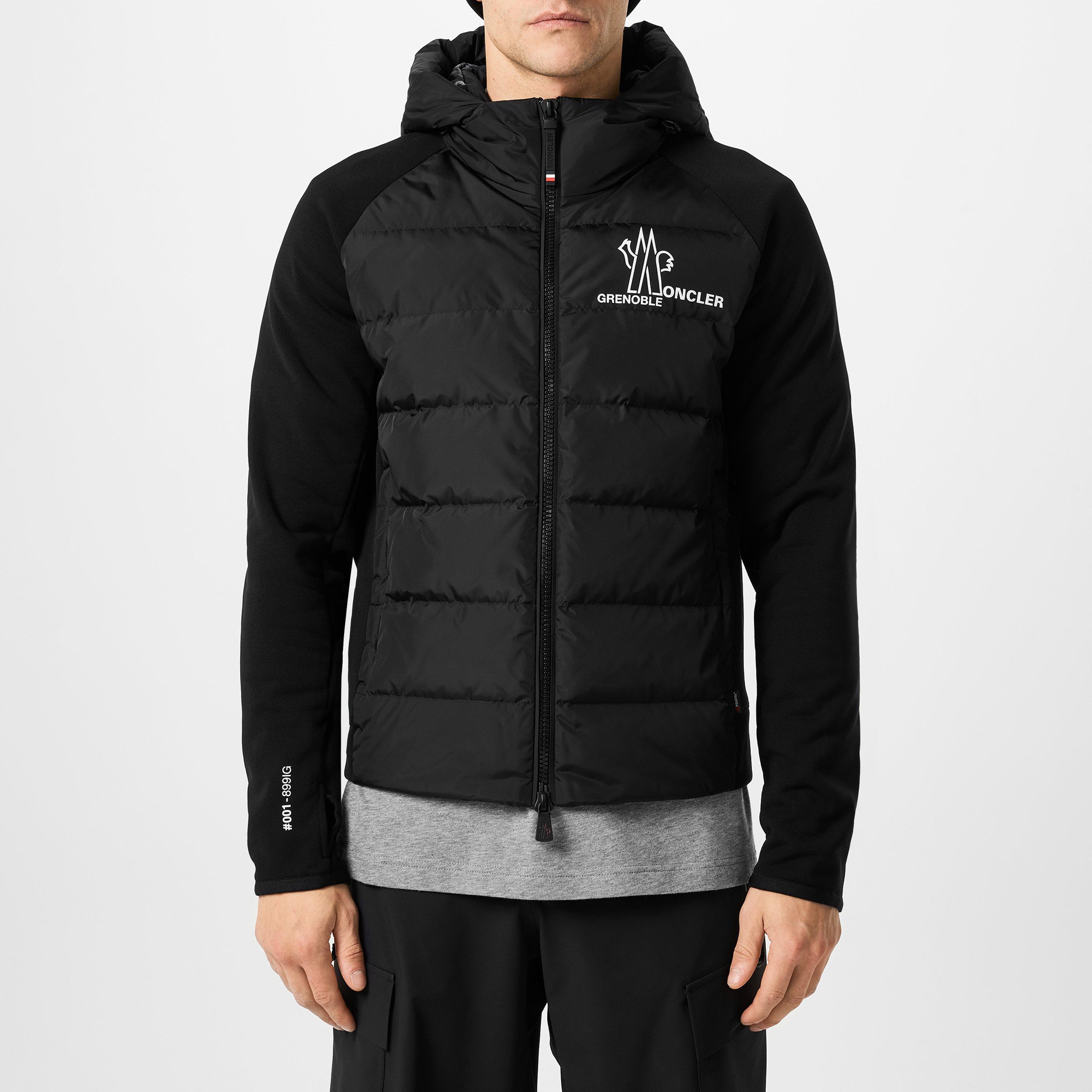 MONCLER GRENOBLE 2022/23秋冬新作 ロゴ付き 異素材MIX パーカー MONCLER GRENOBLE 2022/23秋冬新作 異素材MIXダウン入りパーカー