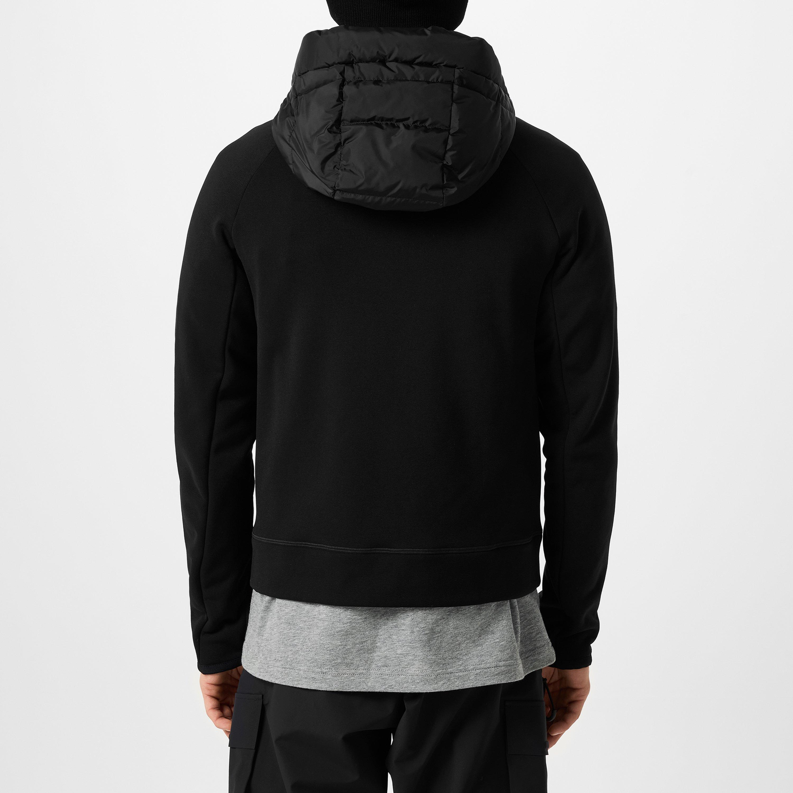 Black 999 - Moncler Grenoble - Men's Logo 90/10 Down Long Sleeve Hybrid Jacket - 3