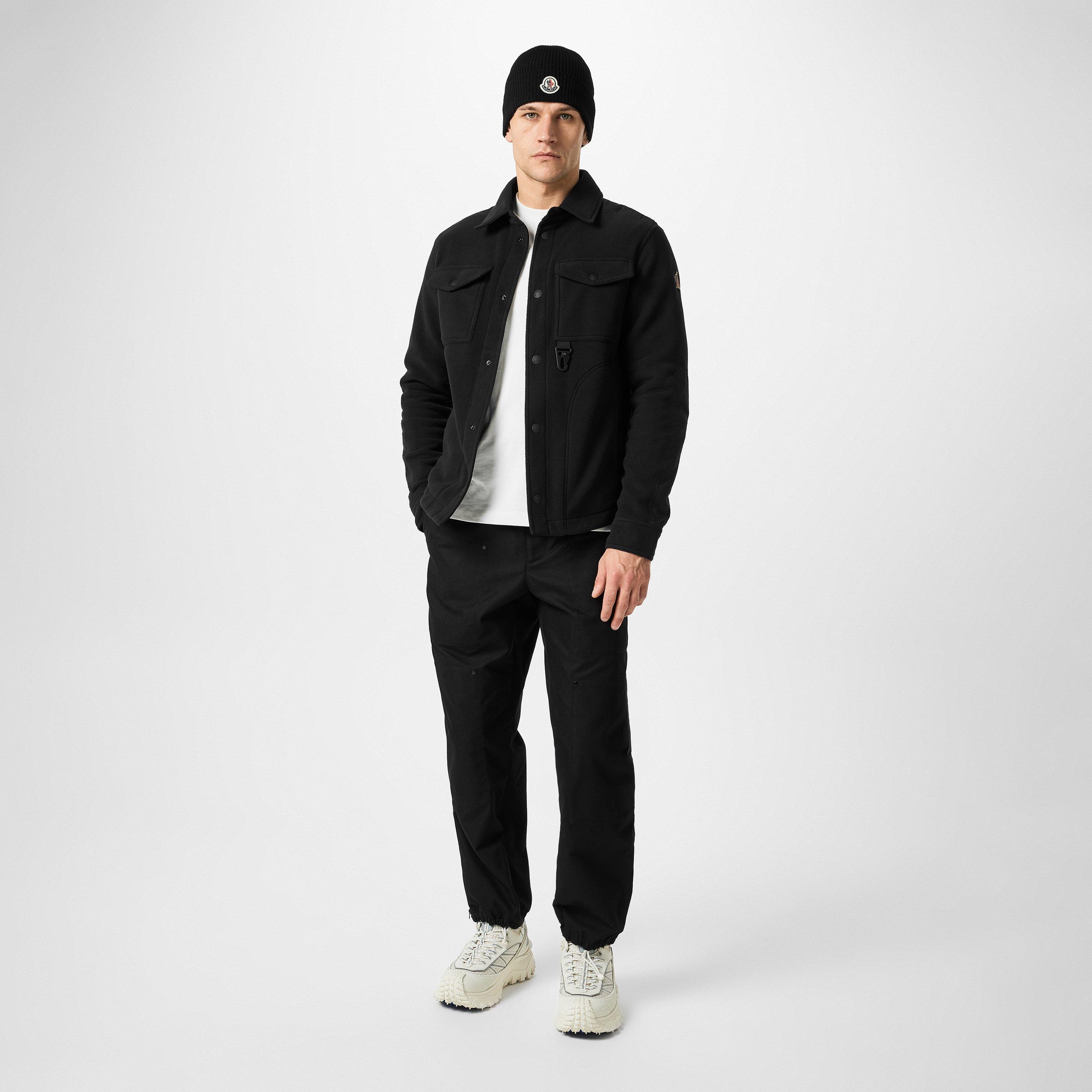 Black 999 - Moncler Grenoble - Men's Pocket Long Sleeve Button Overshirt - 4