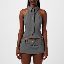 Jaded London Friday Halter Tie Shirt