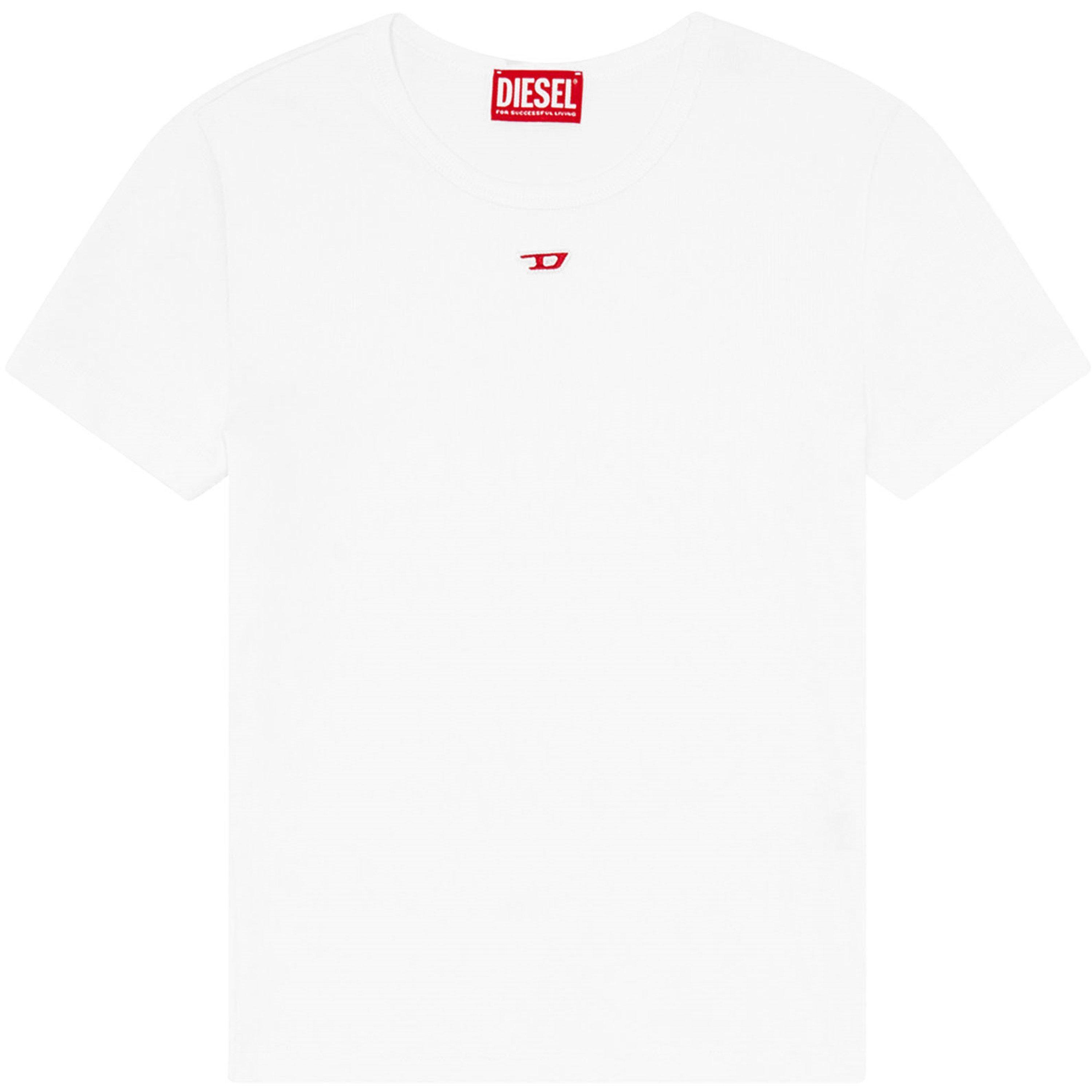 White - Diesel - T-Ele-Long-D T-shirt - 2