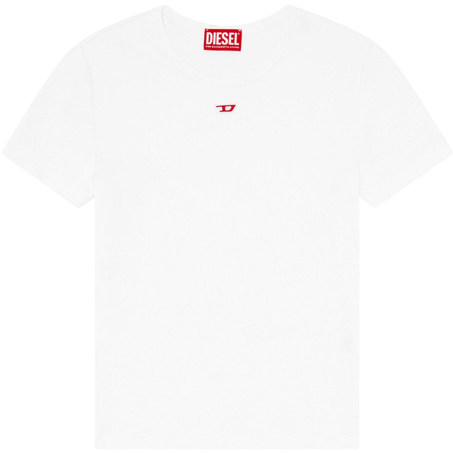 White - Diesel - T-Ele-Long-D T-shirt - 8
