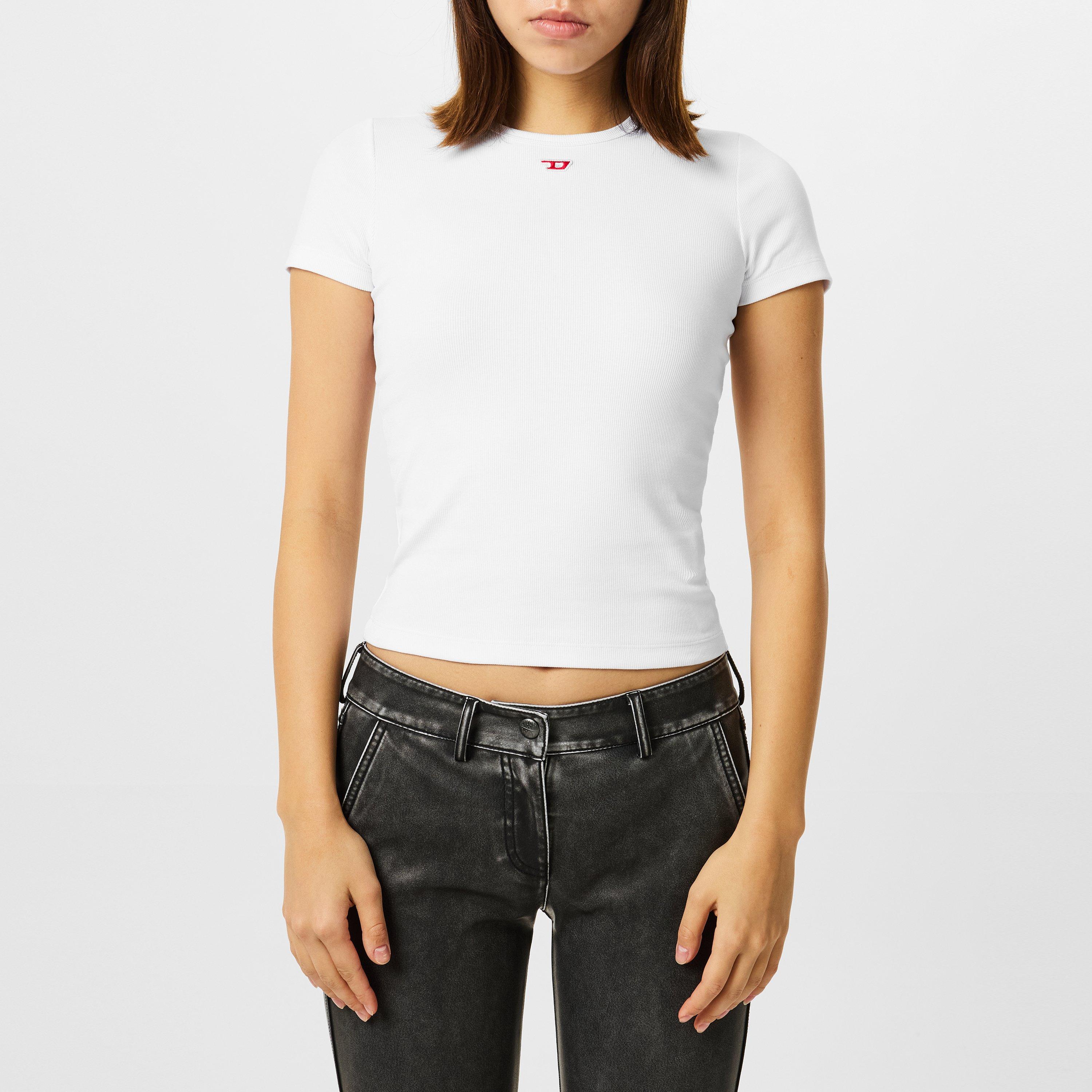 White - Diesel - T-Ele-Long-D T-shirt - 3