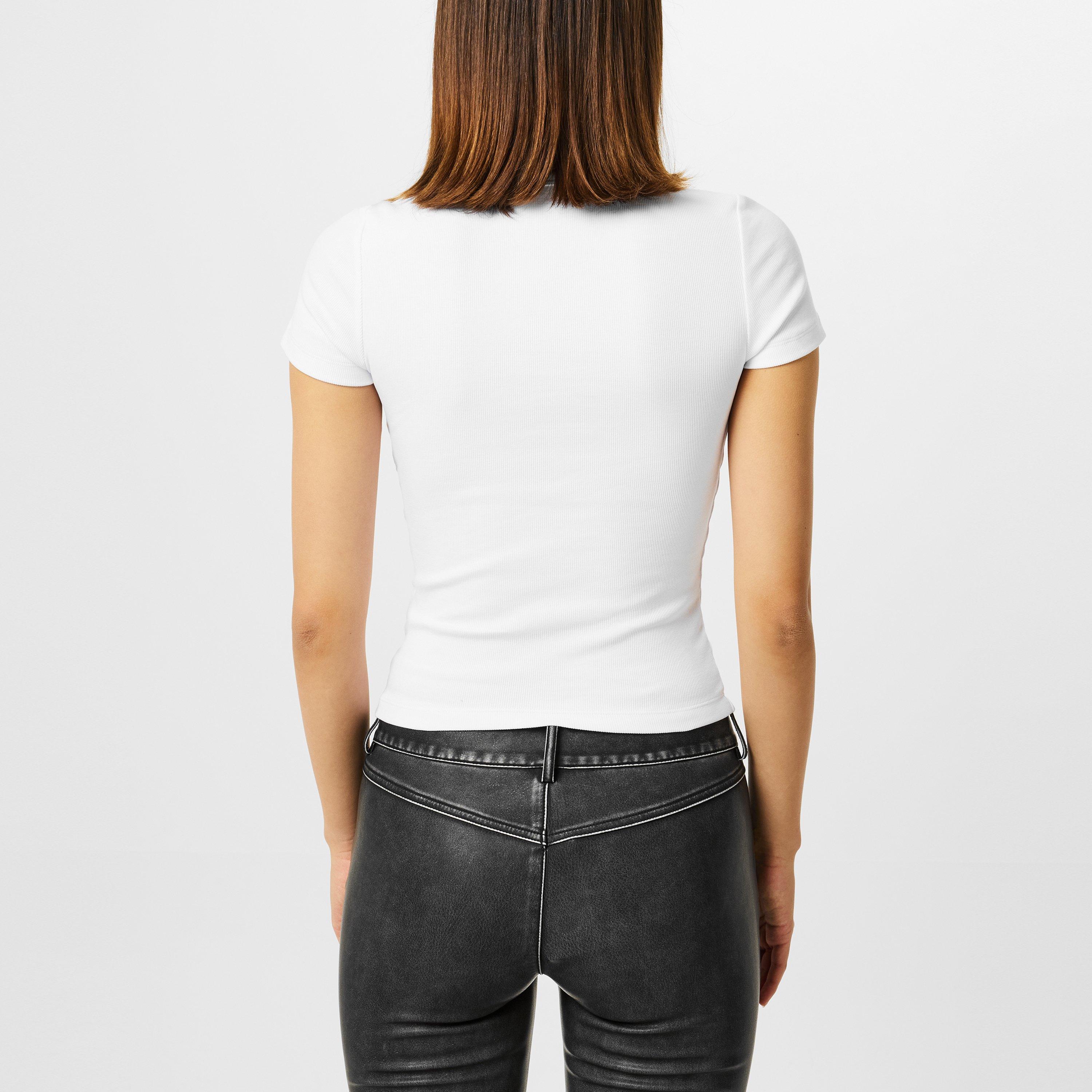 White - Diesel - T-Ele-Long-D T-shirt - 4