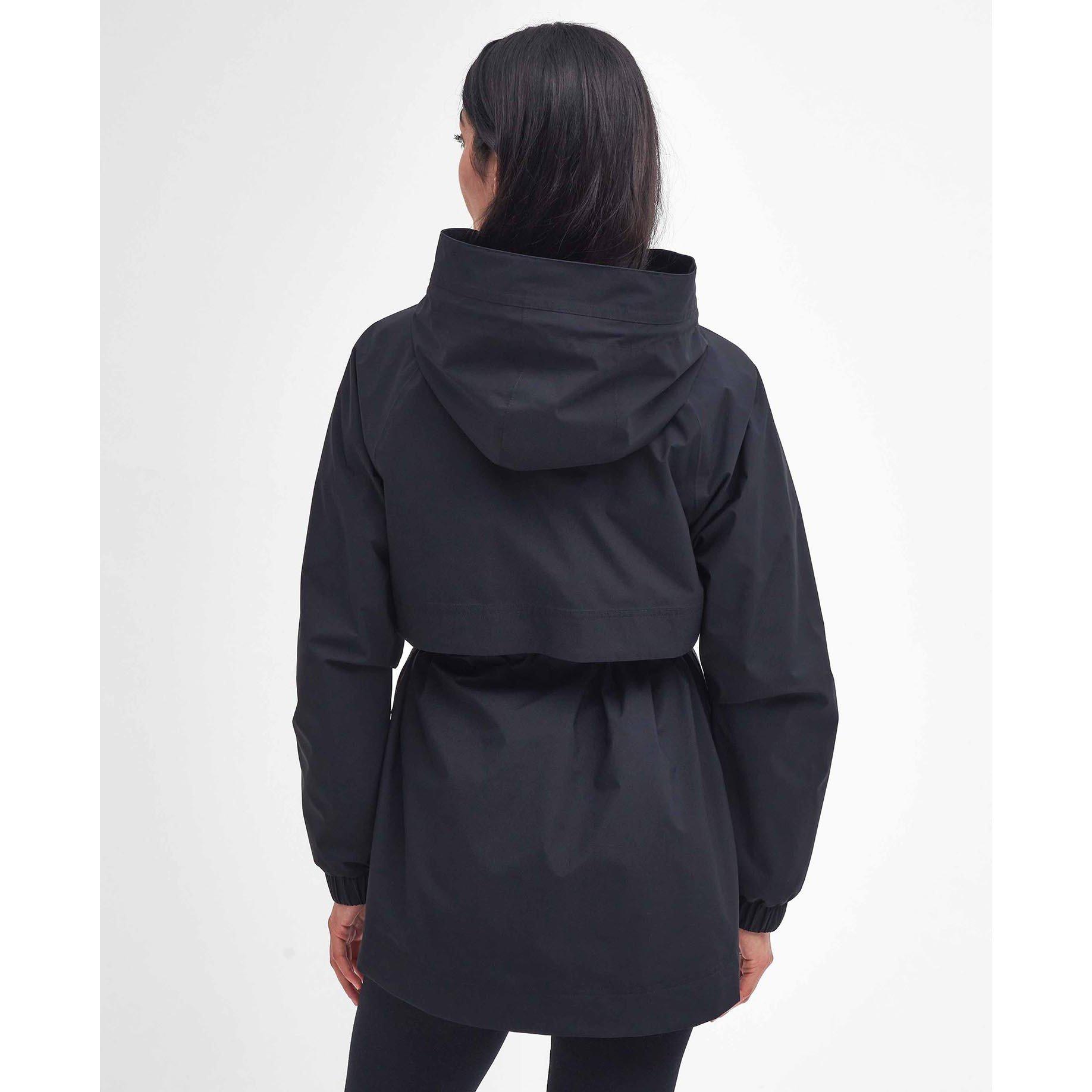 Black - Barbour International - Women's Alicia Waterproof Long Sleeve Rain Anorak - 3