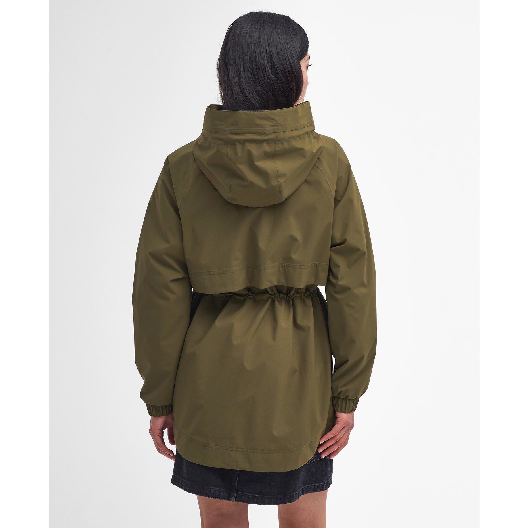 Barbour International Women's Alicia Waterproof Long Sleeve Rain Anorak ...