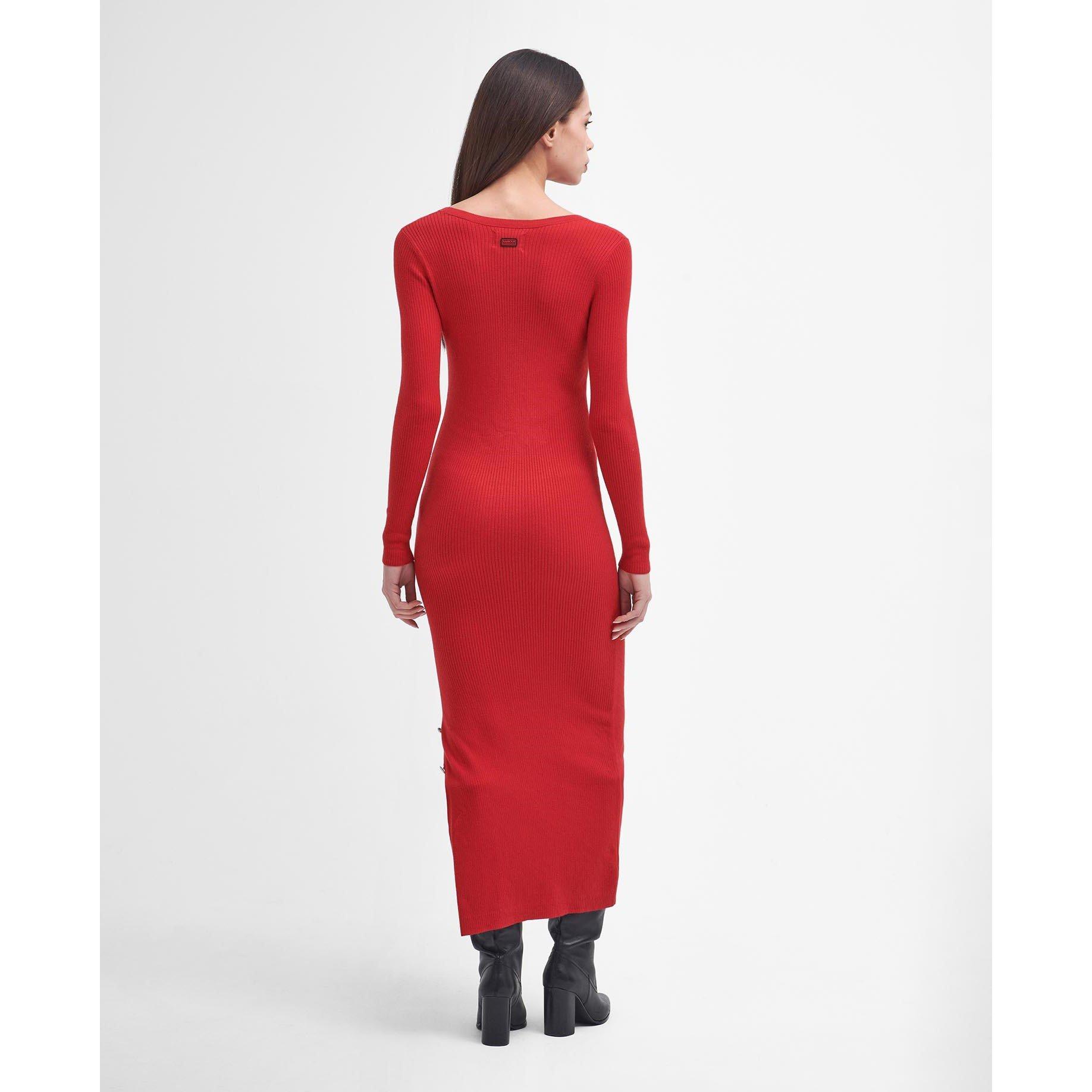 Scarlet - Barbour International - Laia Knitted Midi Dress - 2