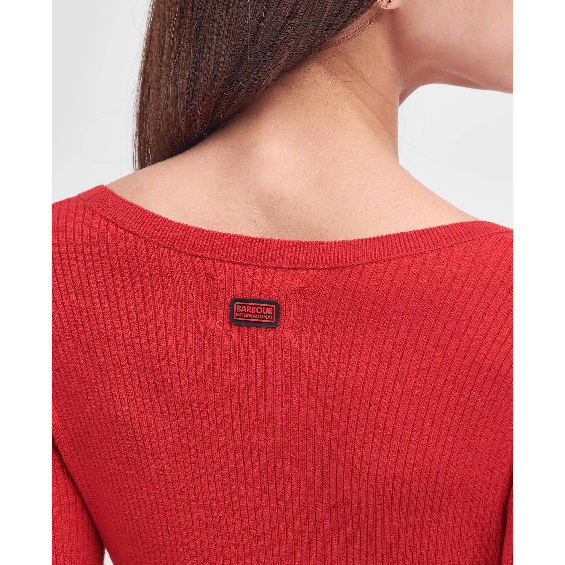 Scarlet - Barbour International - Laia Knitted Midi Dress - 5