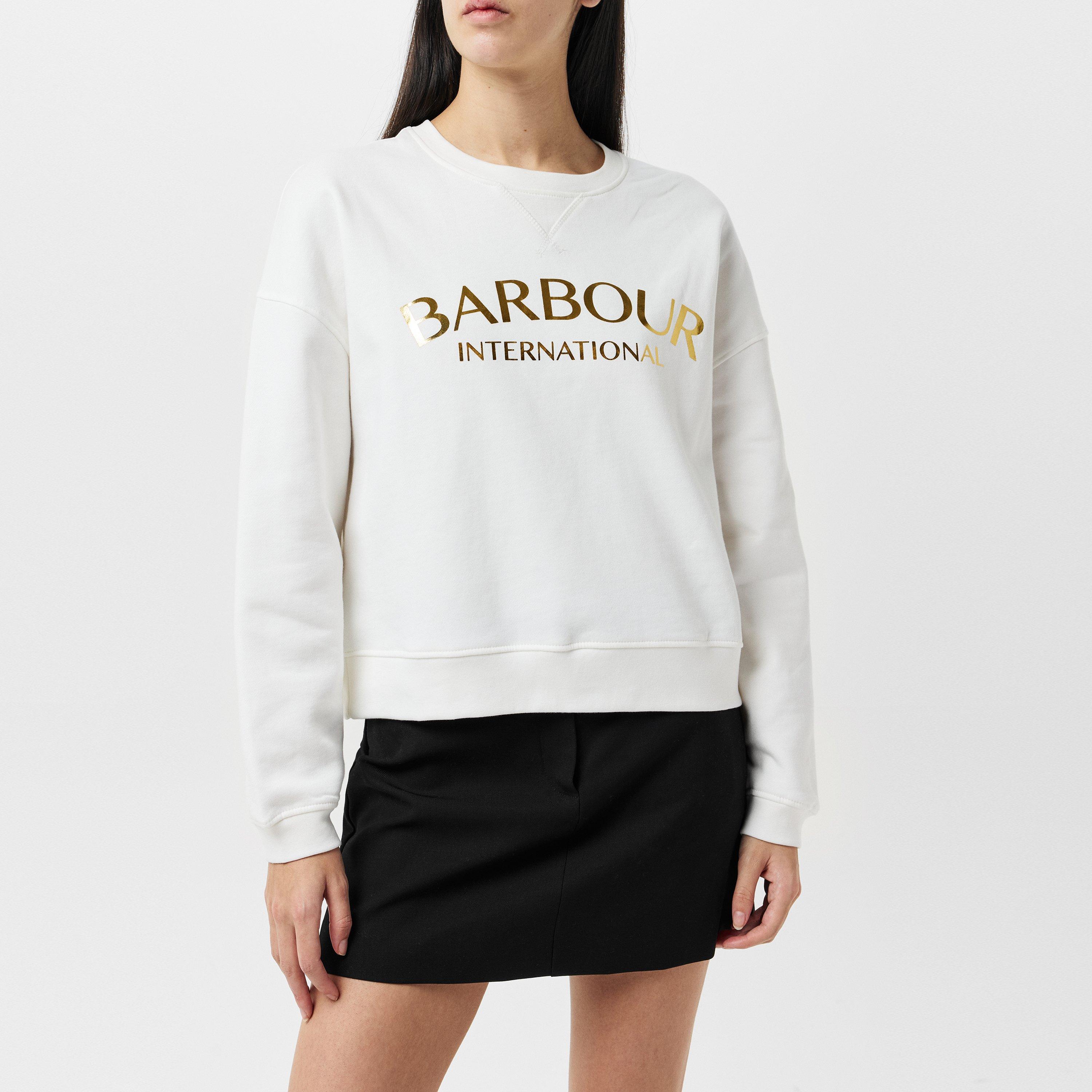 White - Barbour International - Laia Logo Sweatshirt - 3