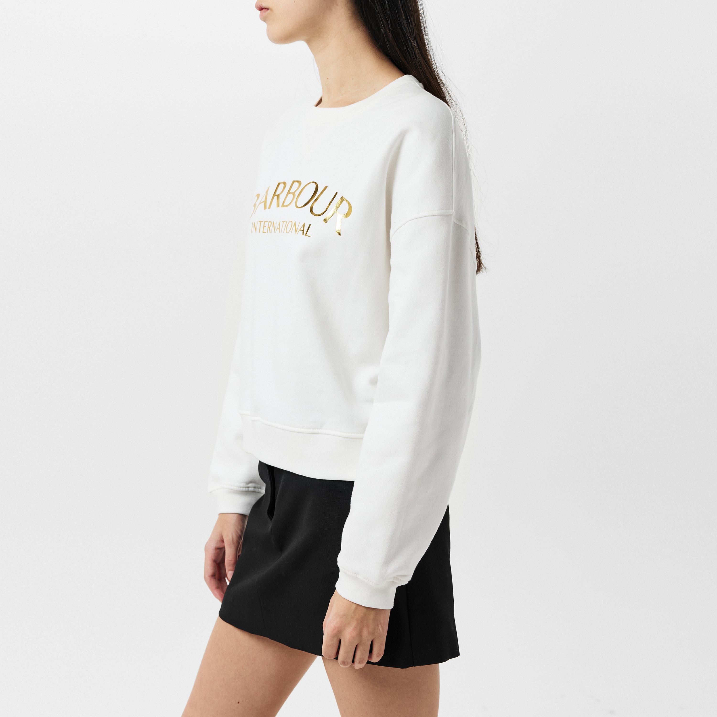 White - Barbour International - Laia Logo Sweatshirt - 6