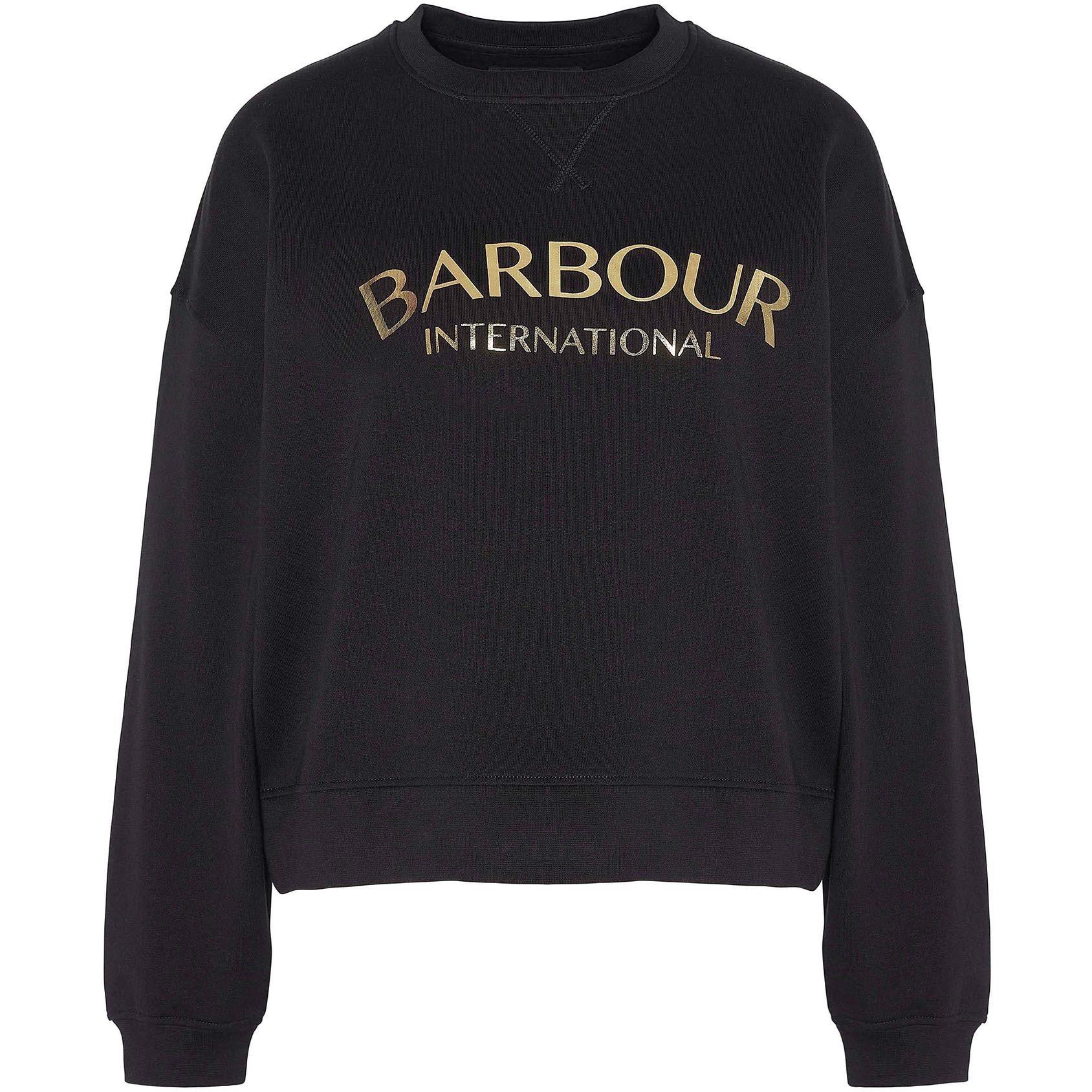 Barbour International Women's Laia Logo Sweatshirt - Black - 12 (M)
