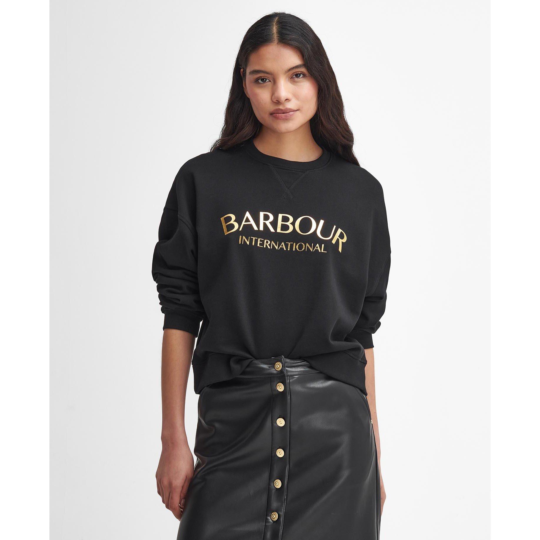 Black - Barbour International - Laia Logo Sweatshirt - 3