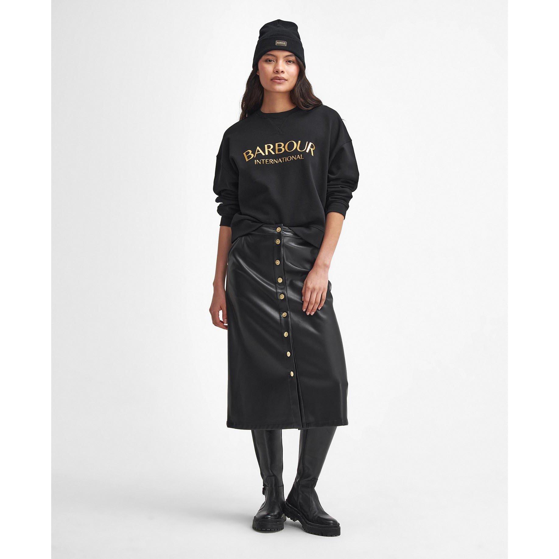 Black - Barbour International - Laia Logo Sweatshirt - 7