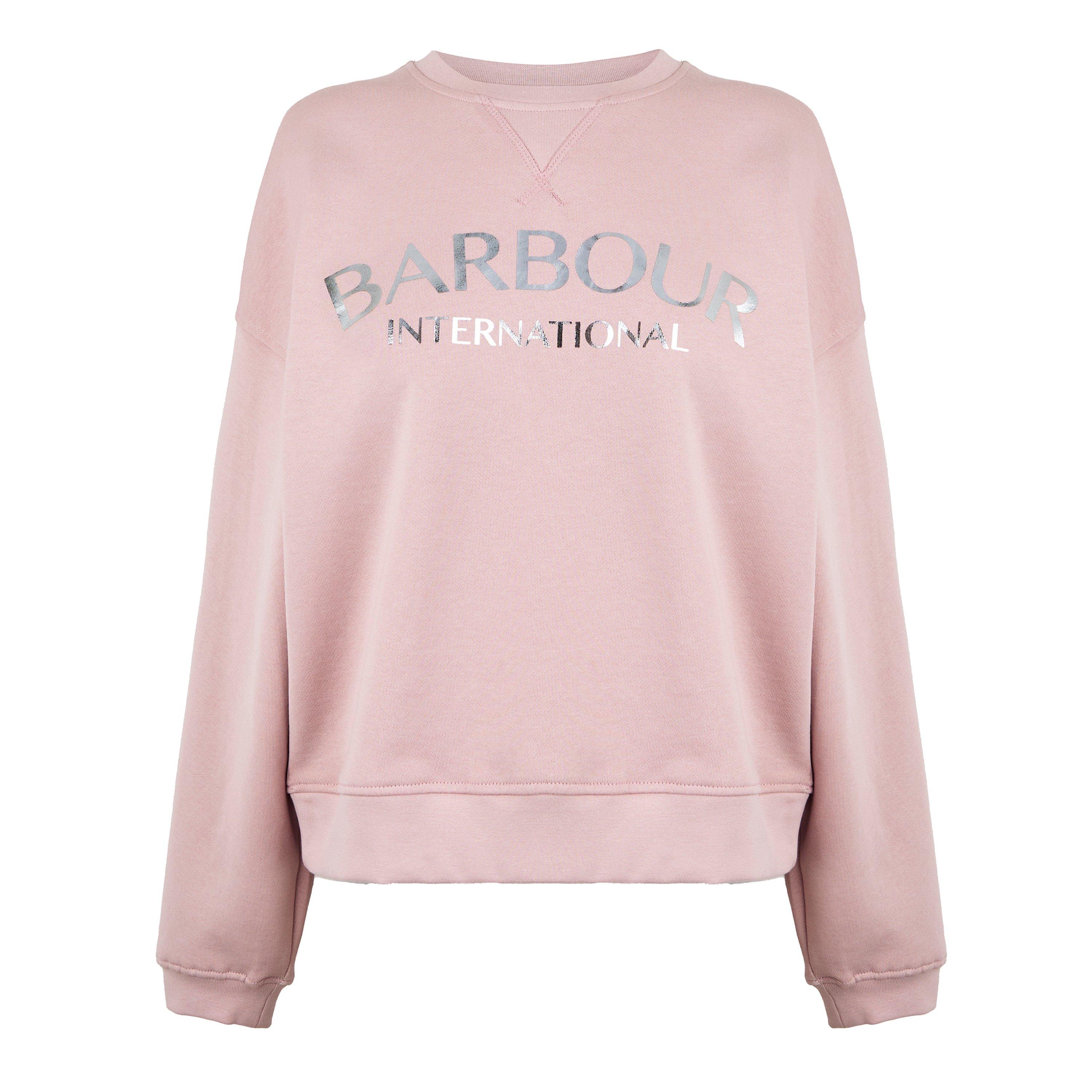 Pink Mauve - Barbour International - Laia Logo Sweatshirt - 5