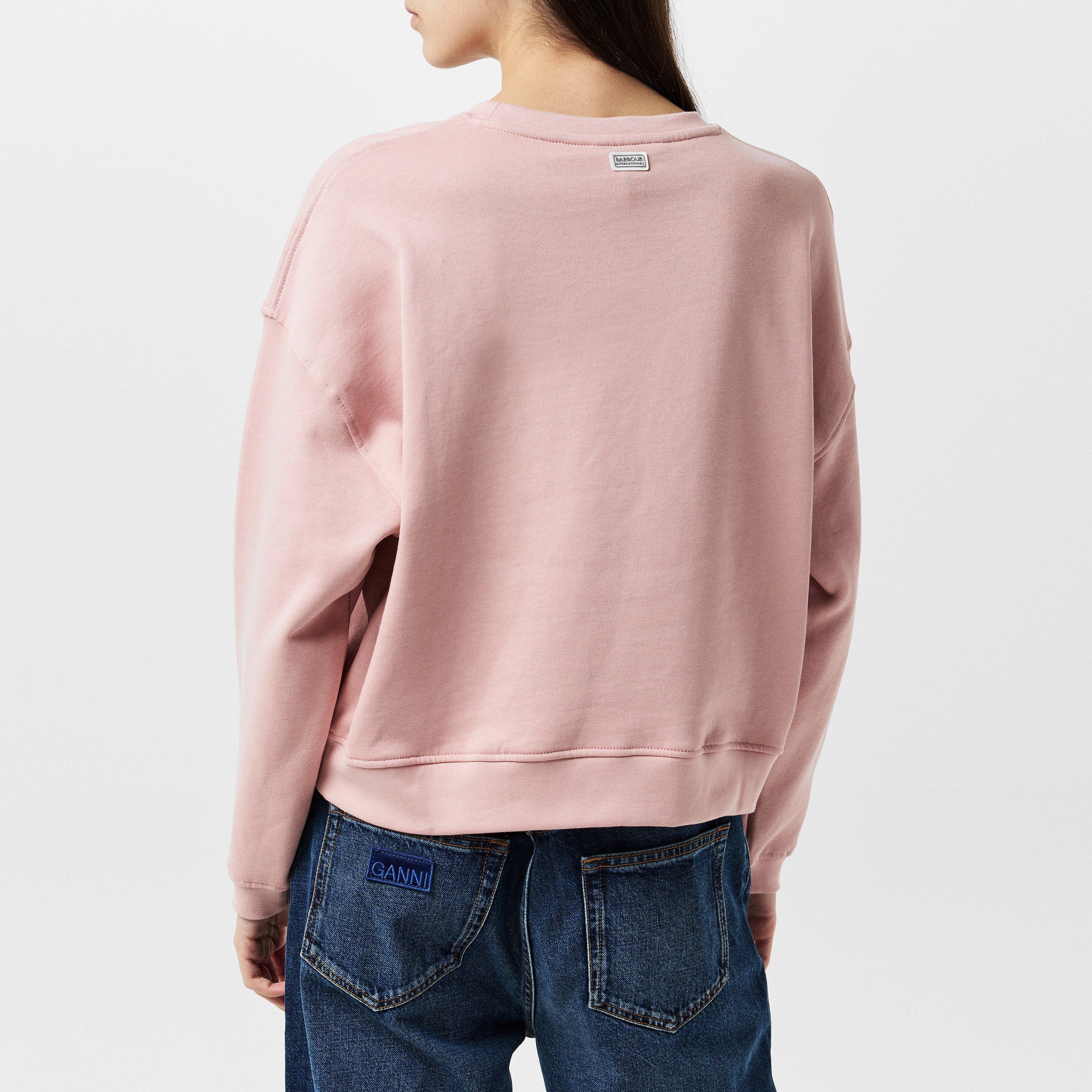 Pink Mauve - Barbour International - Laia Logo Sweatshirt - 3