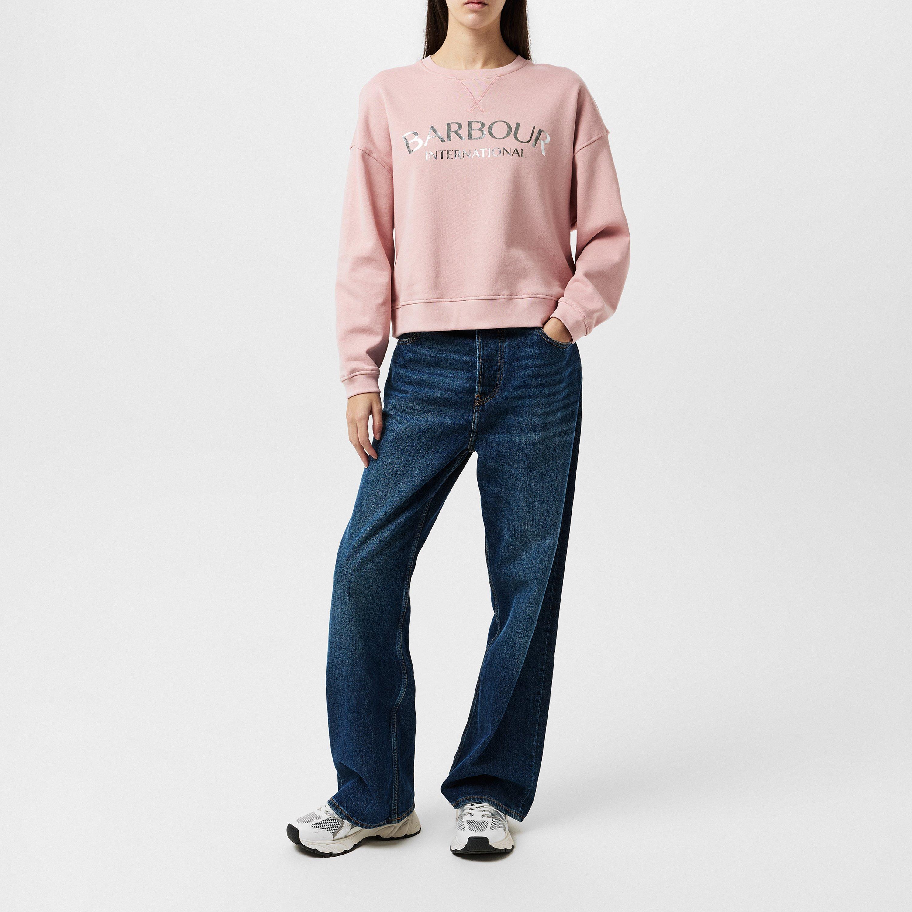 Pink Mauve - Barbour International - Laia Logo Sweatshirt - 4