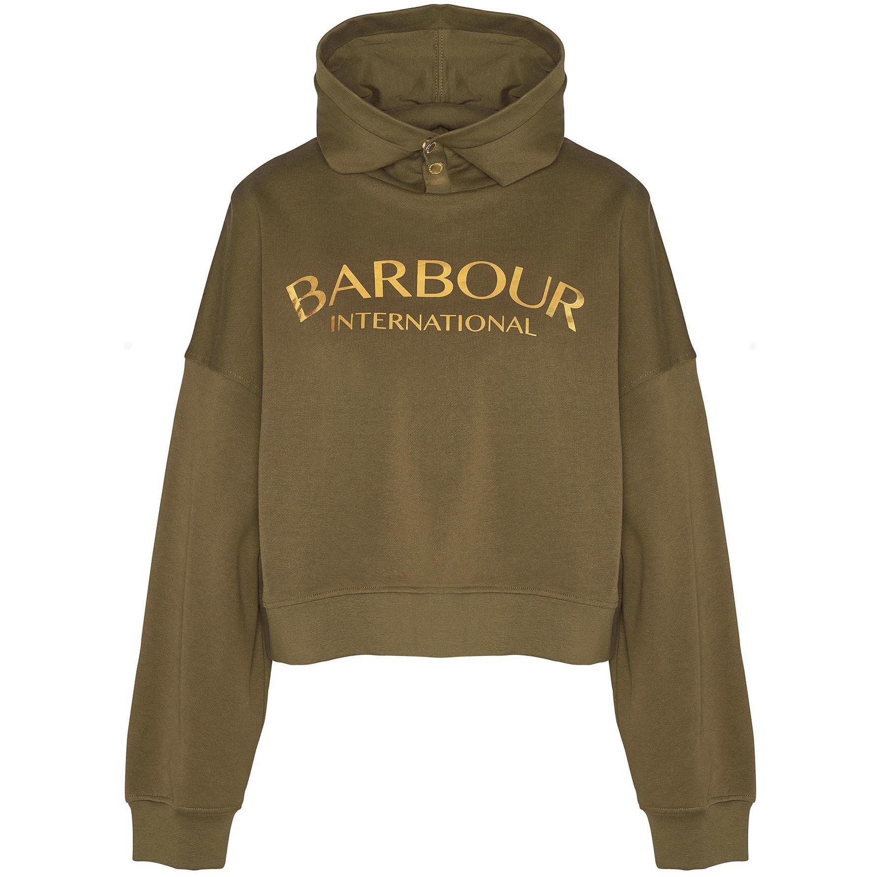Empire Green - Barbour International - Milla Logo Hoodie - 5