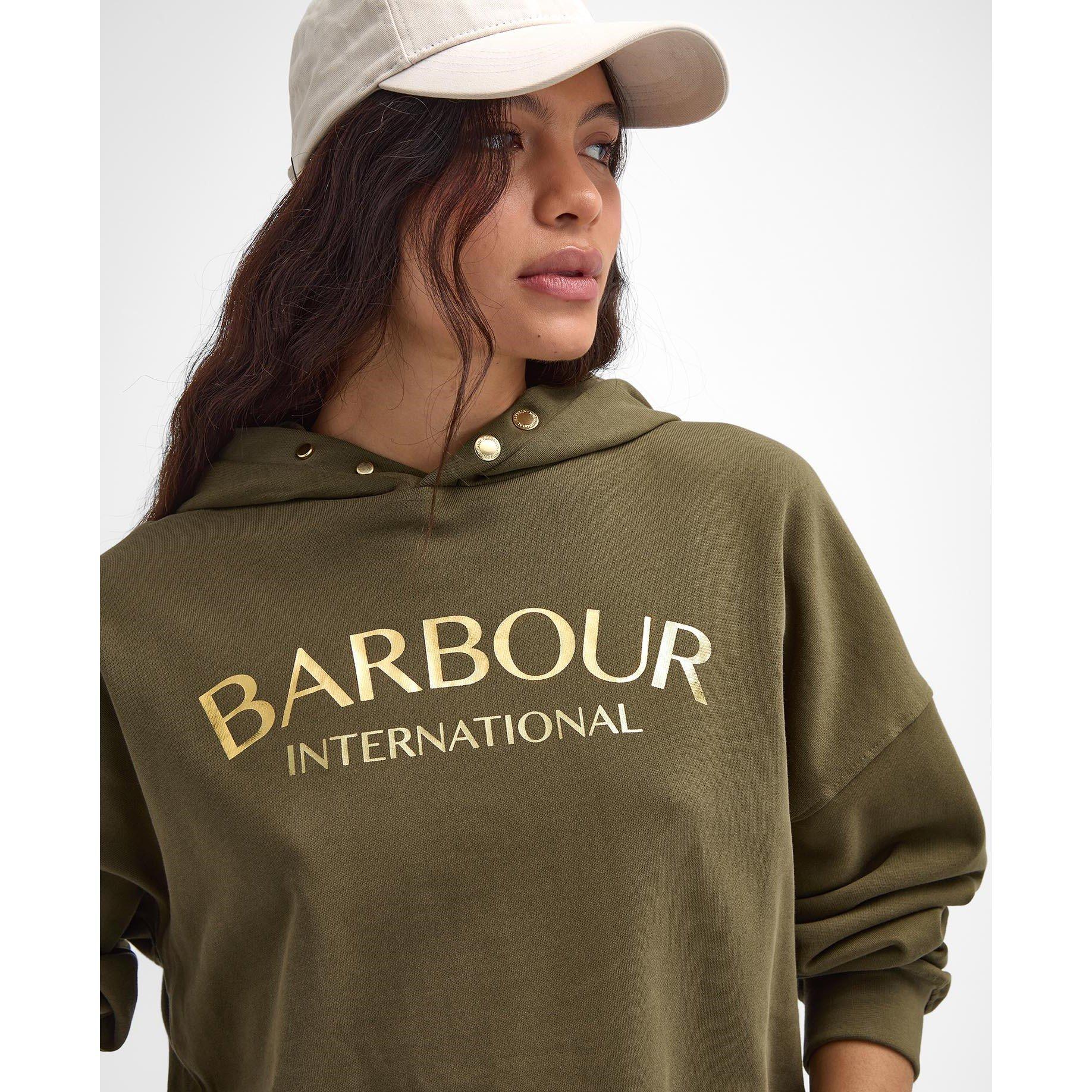 Empire Green - Barbour International - Milla Logo Hoodie - 4
