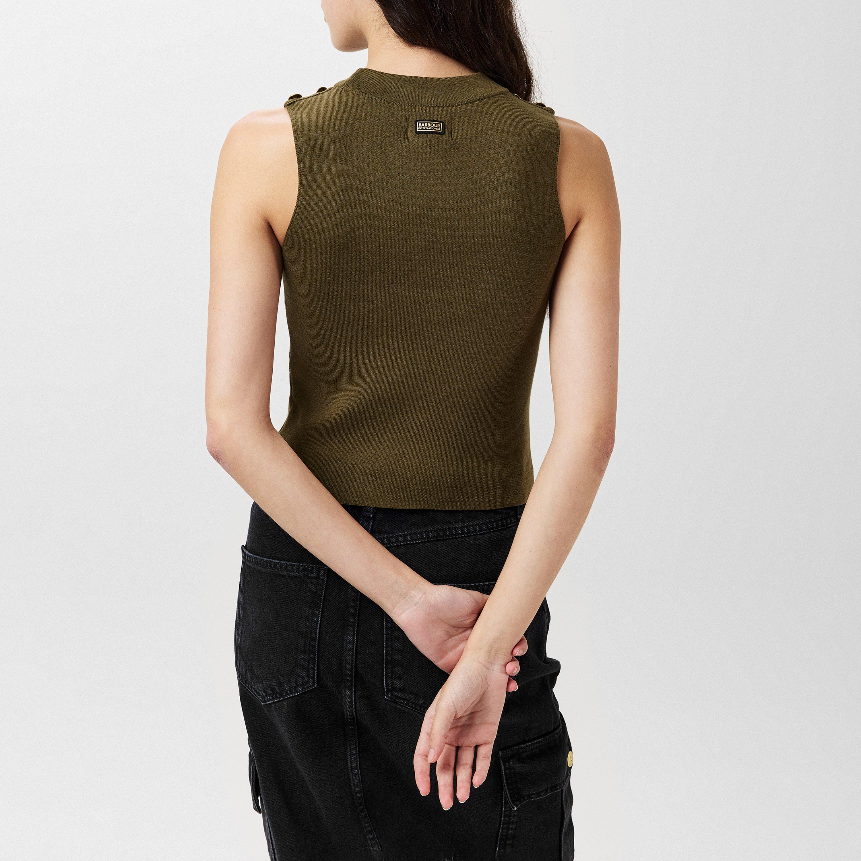 Empire Green - Barbour International - Laia Sweater Vest - 3