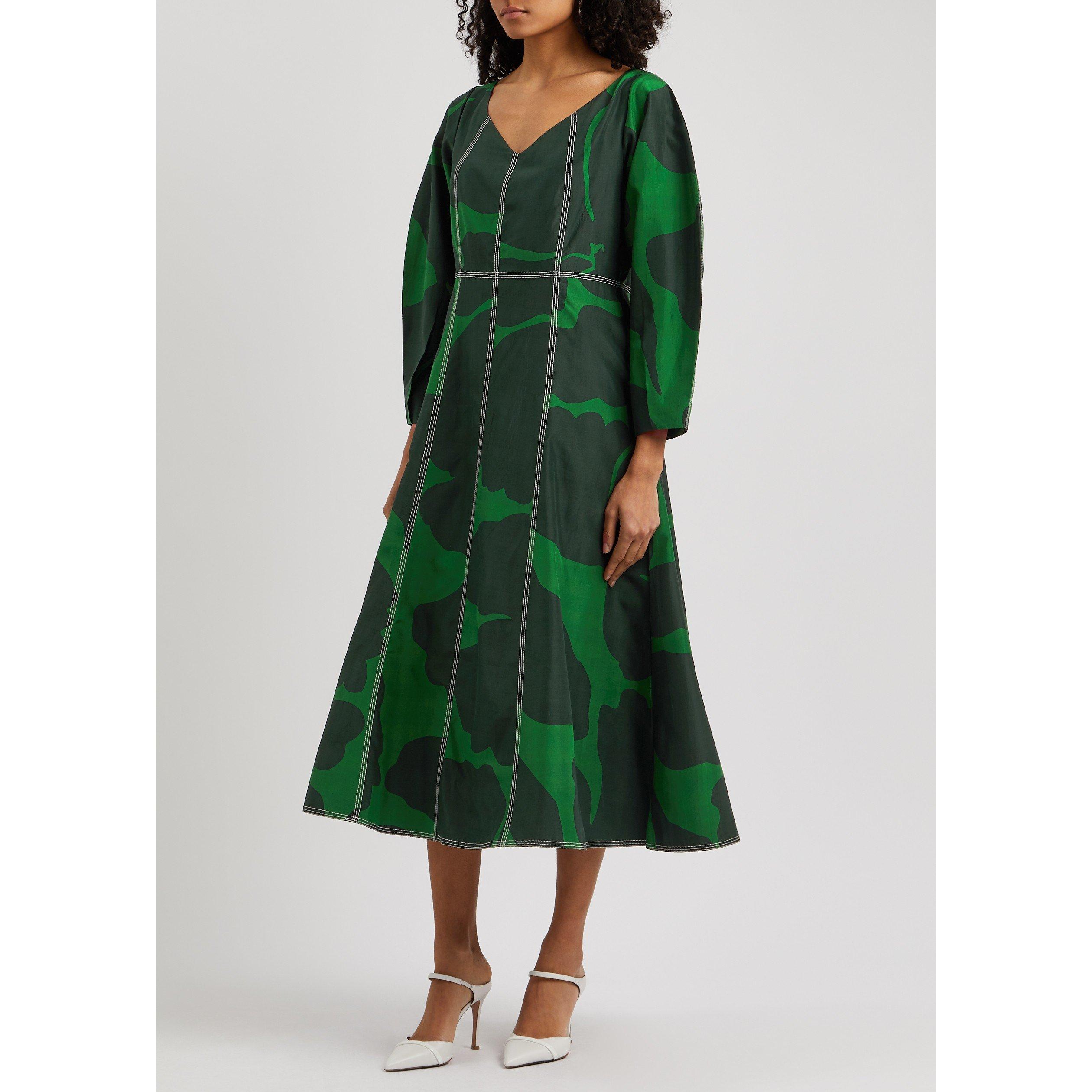 BLACK AND OTHER - Lovebirds - LD MOSS SLEEVELESS SILK DRESS - 2