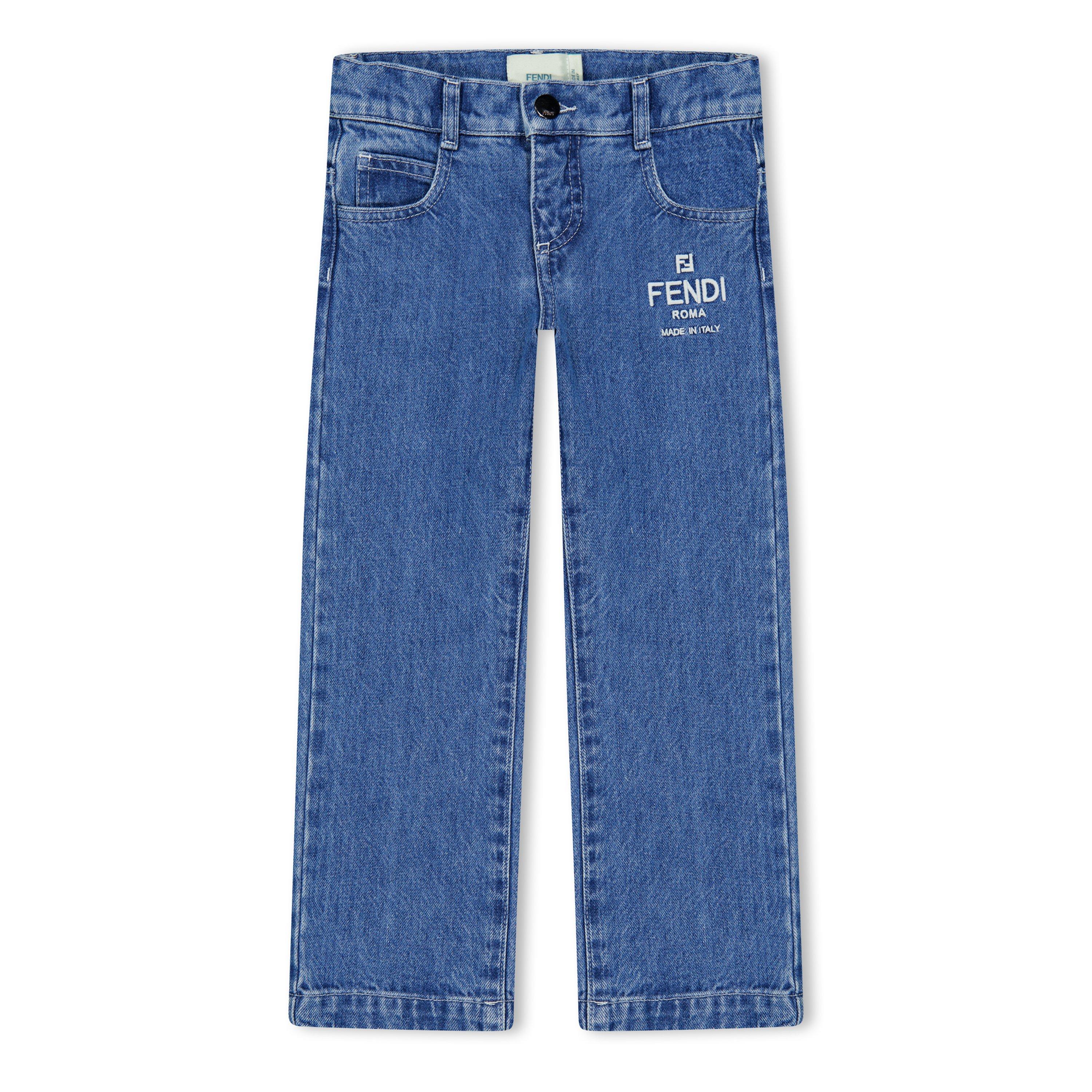 Fendi Logo Jeans Juniors - Blue F0QG0 - Size 10Y