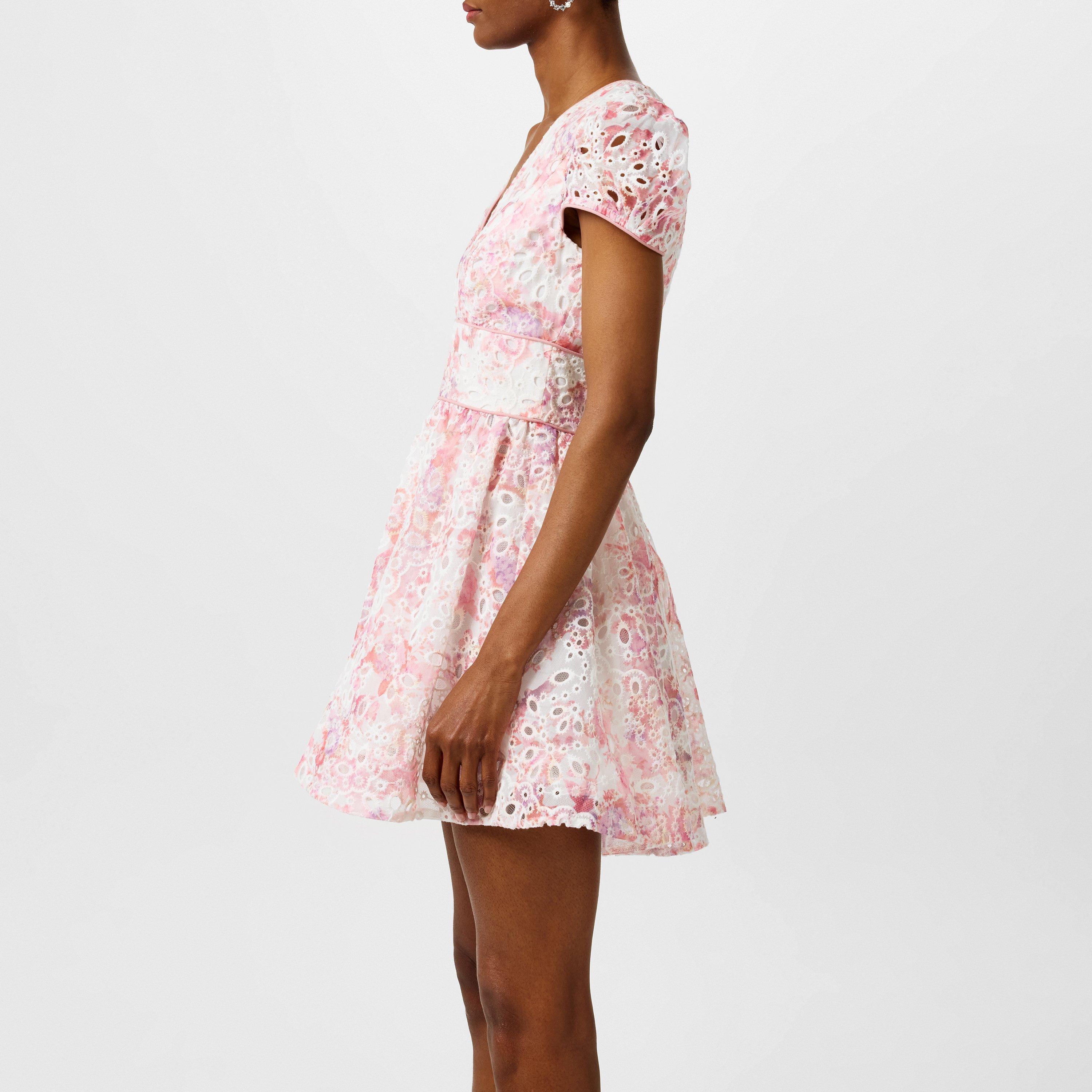 Pink Flor - Bardot - Tamarin Broderie Mini Dress - 2
