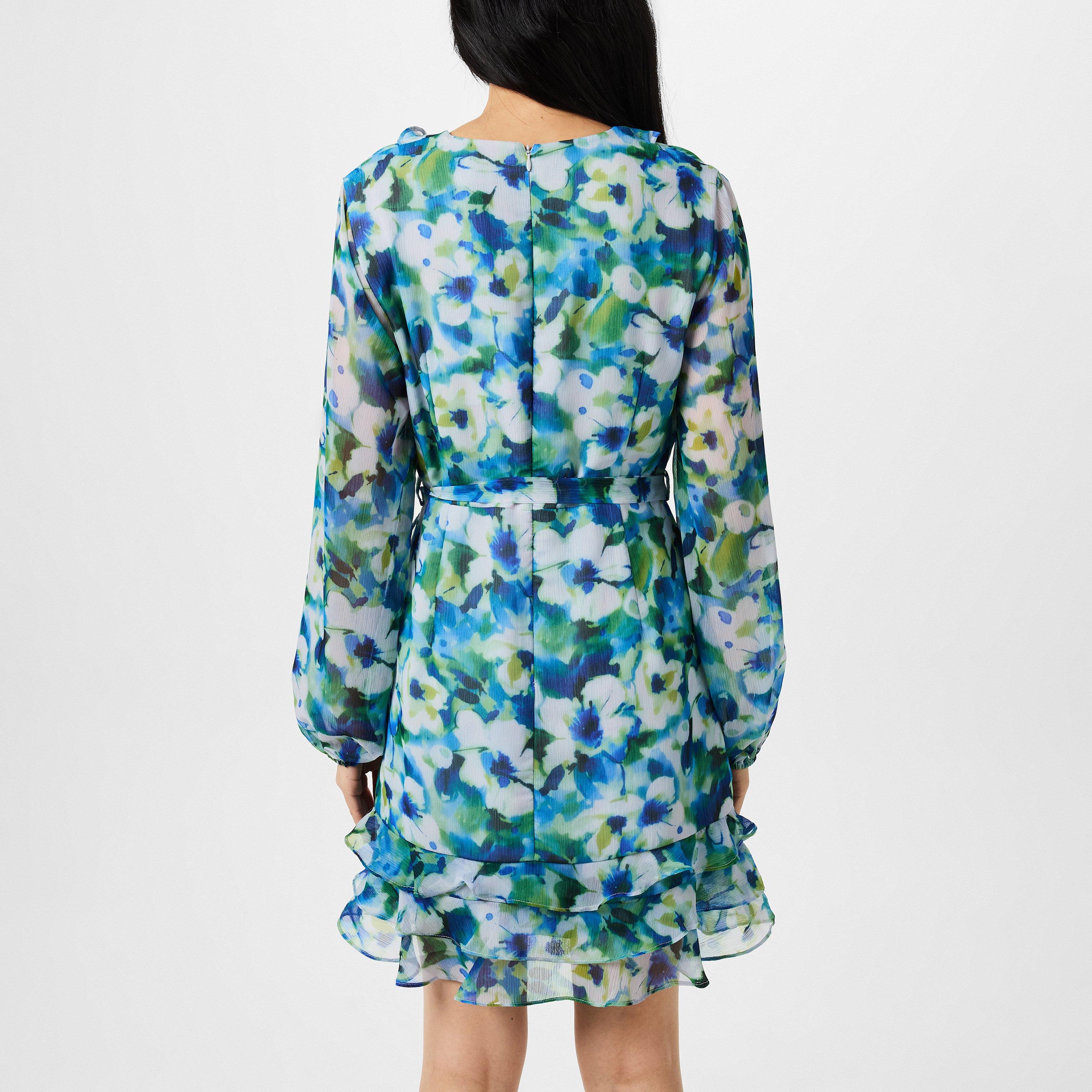 Blu Flor - Bardot - Triple Frill Dress - 3