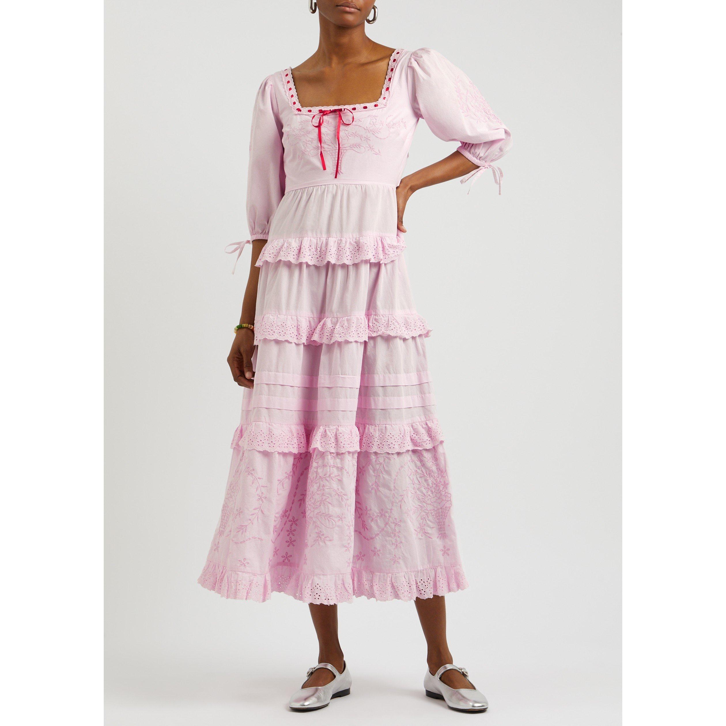 PINK - Damson Madder - LD REBECCA BOW BACK DRESS - 5
